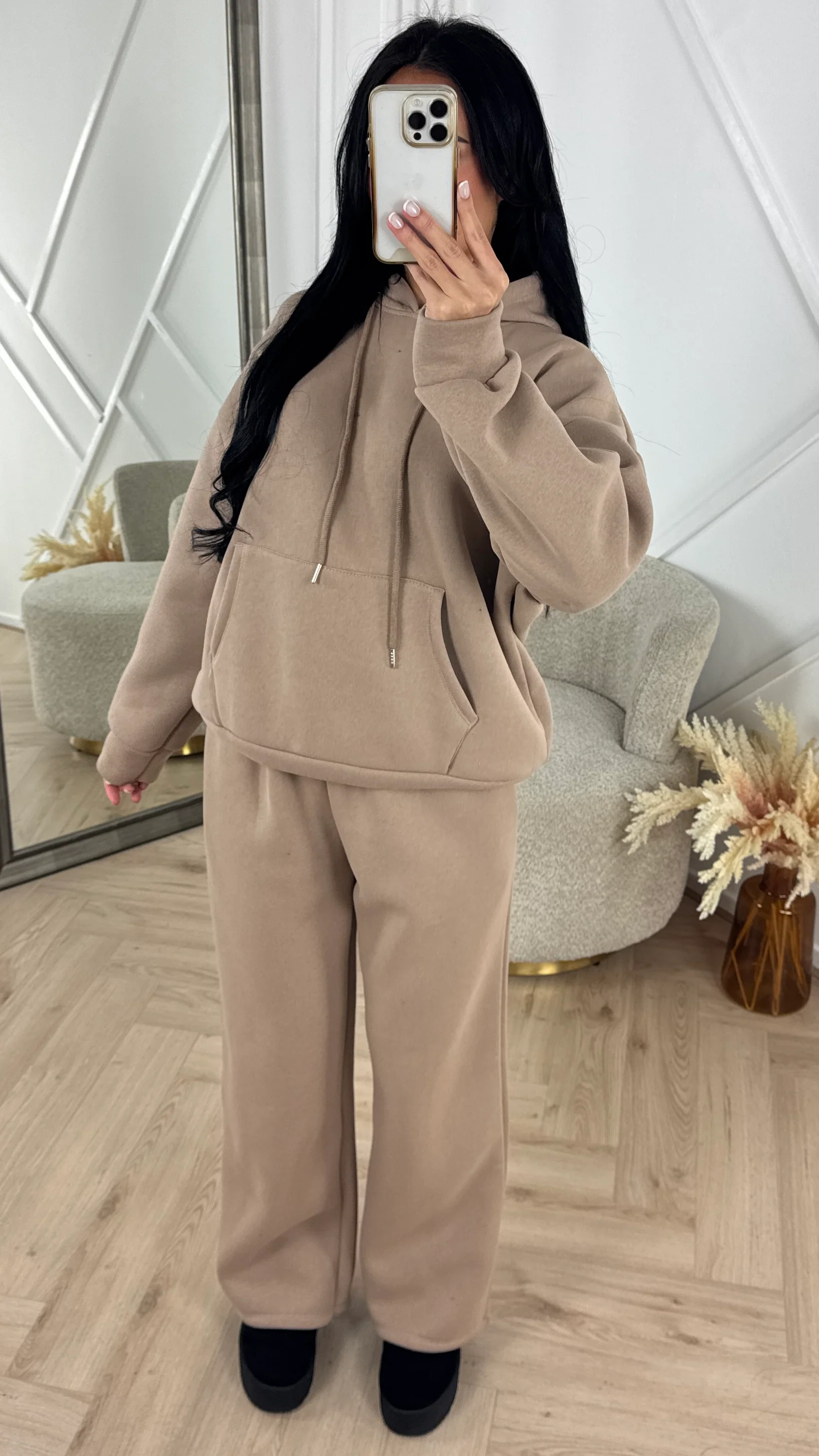 Comfy Hoodie Two-Piece Set met Wijde Pijpen - Image 2