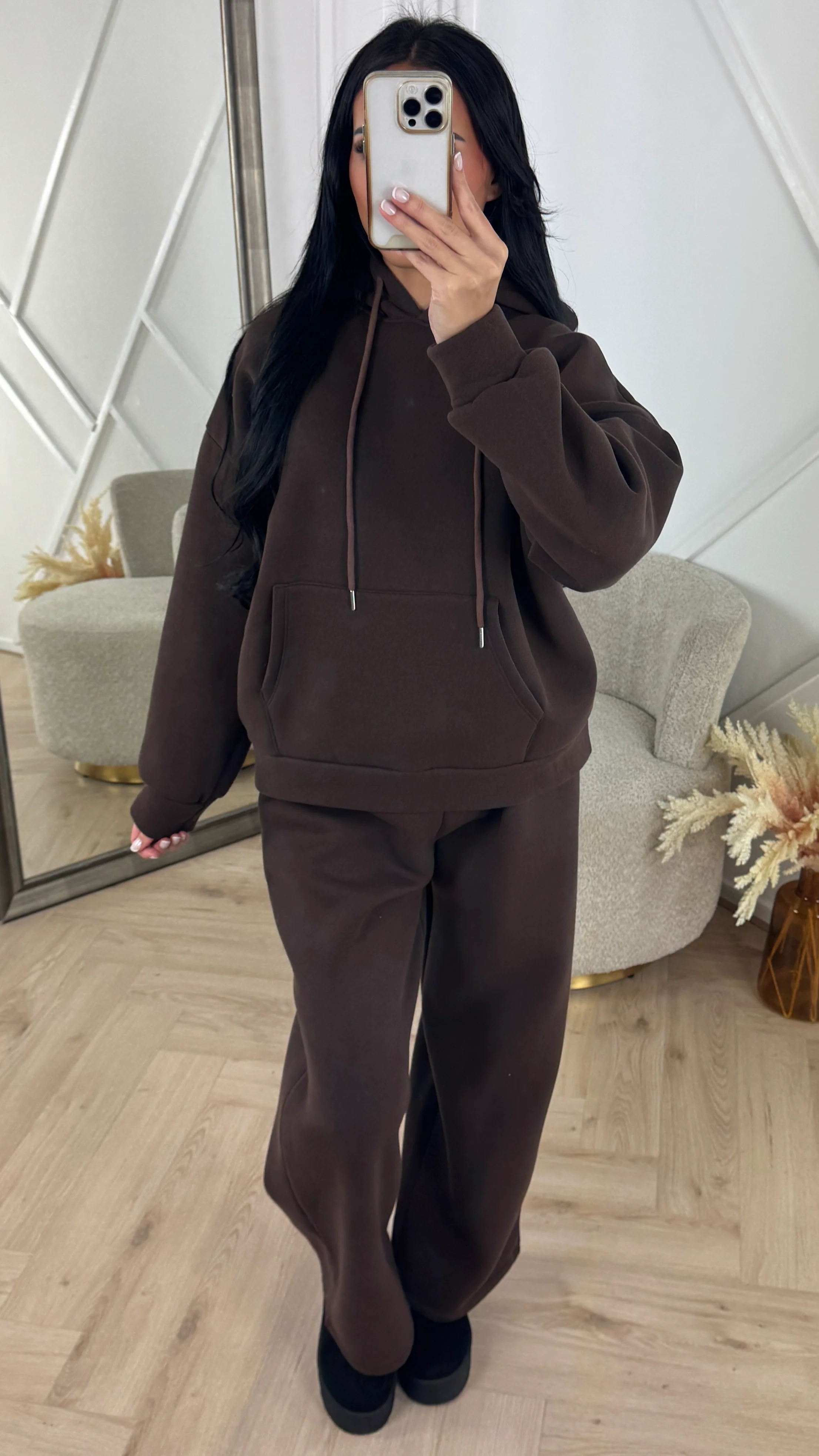 Comfy Hoodie Two-Piece Set met Wijde Pijpen - Image 5