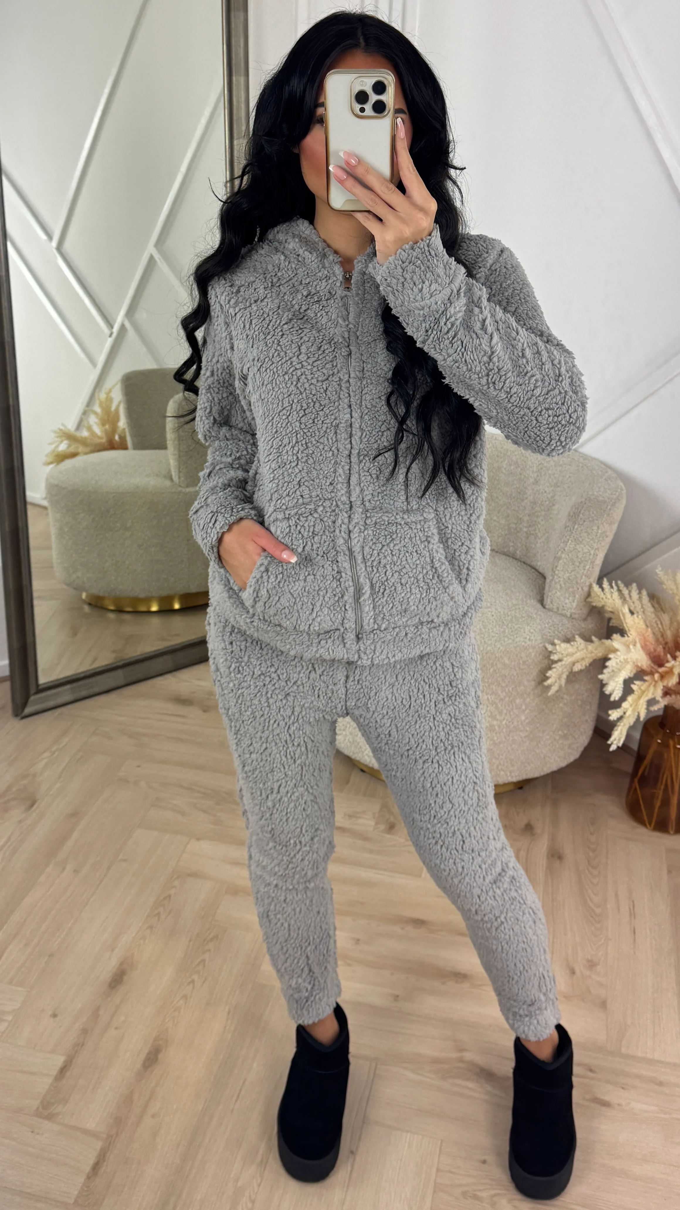 Comfy Teddy Huispak met Capuchon & Rits - Image 7