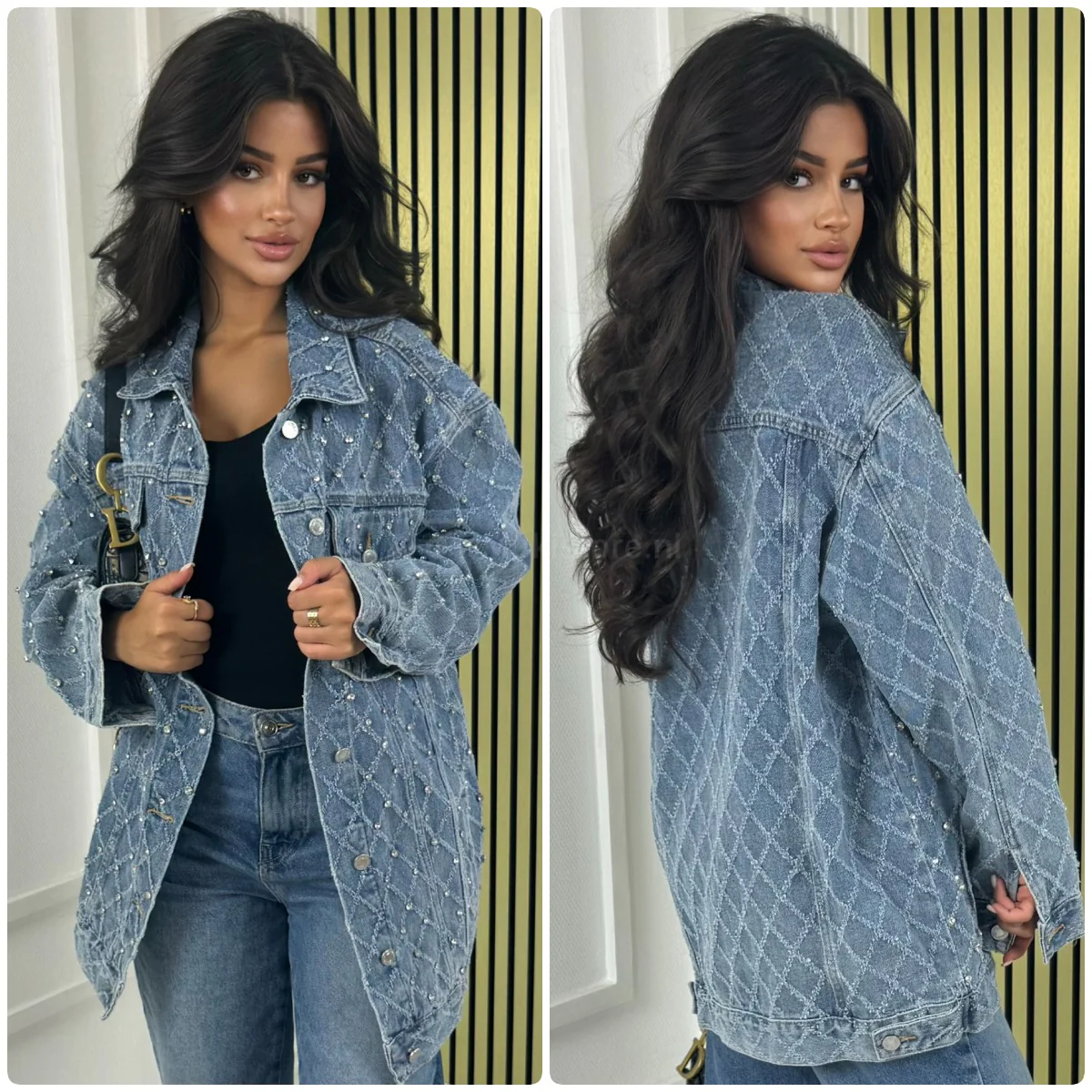 Diamond Denim Chester Jacket - Image 2