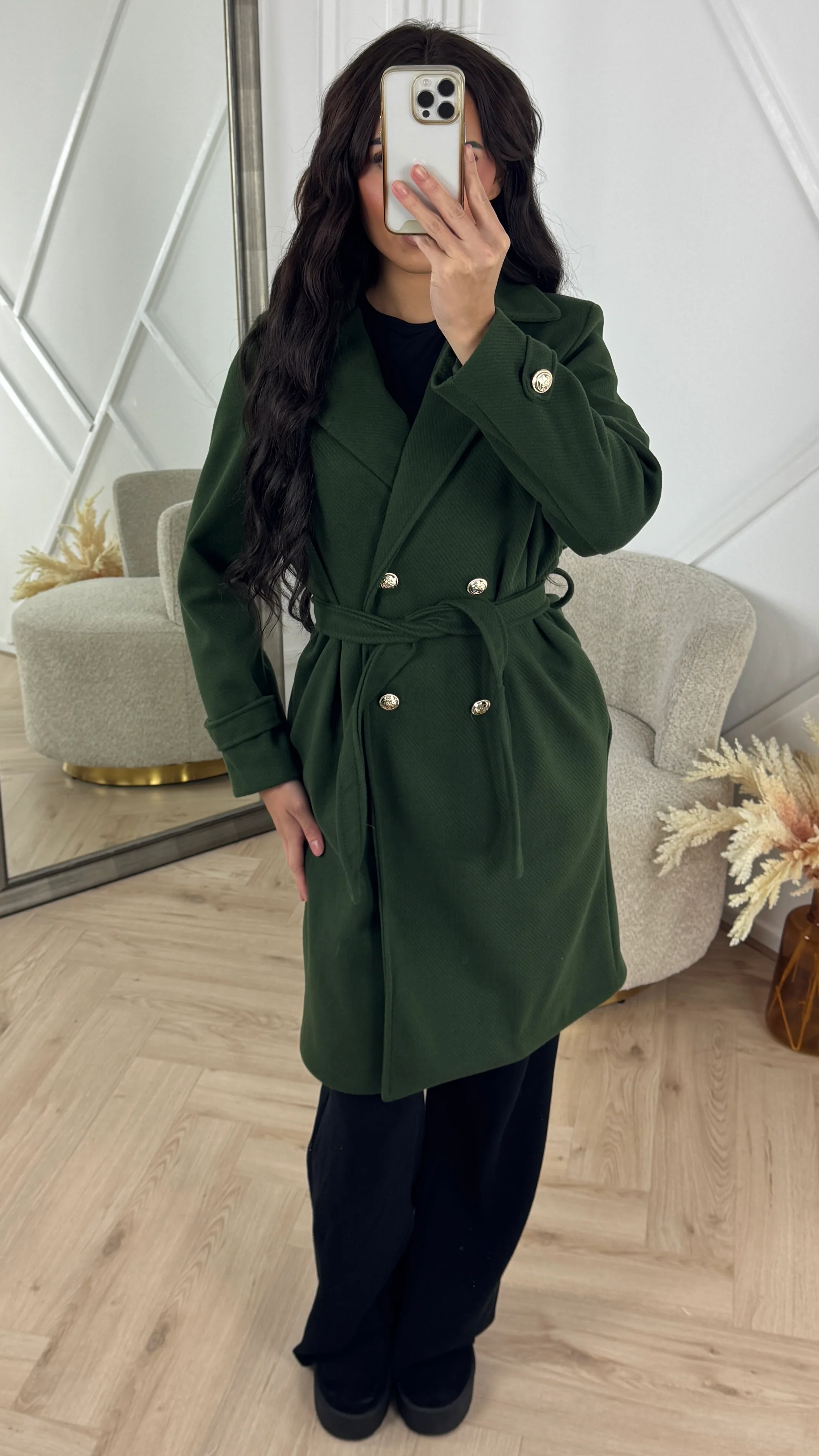 Double Breasted Belted Trenchcoat - Image 3