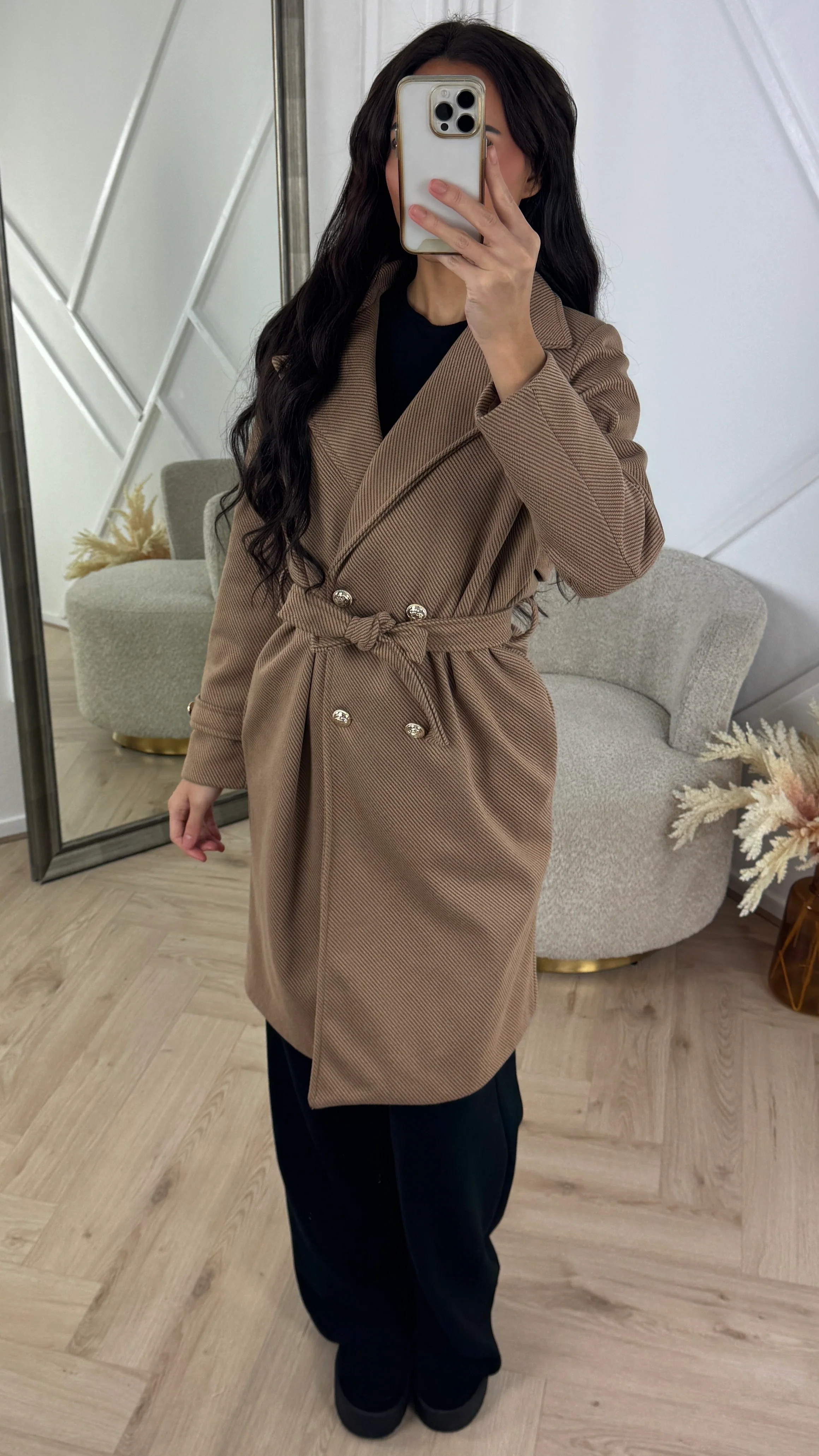 Double Breasted Belted Trenchcoat - Image 4