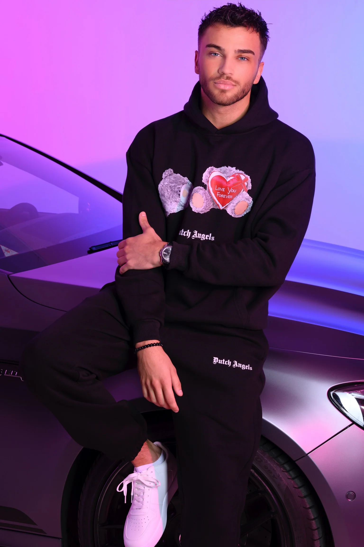 Dutch Angels Broken Teddy Bear Black Tracksuit - Image 9