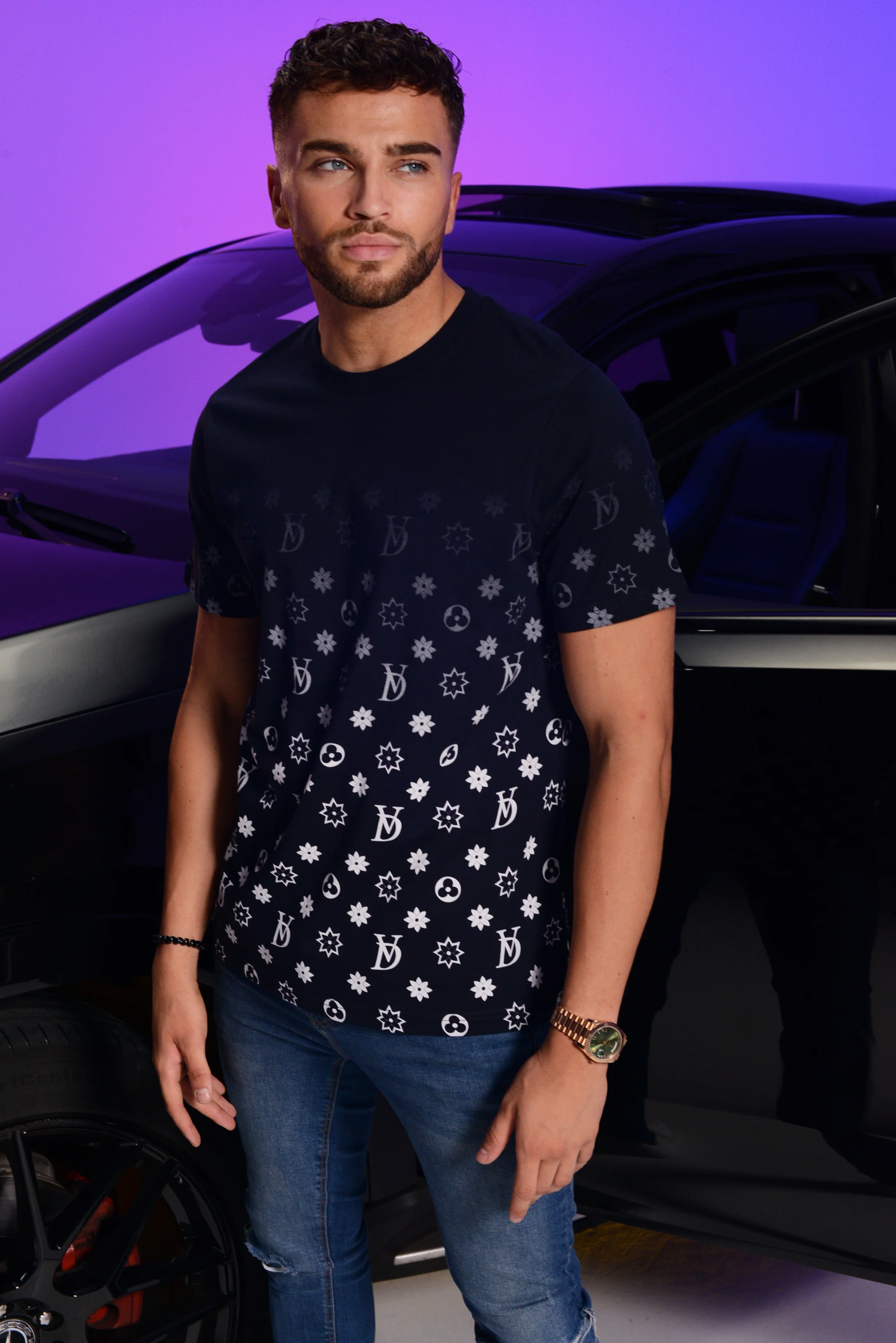 Dutch Angels Dutchogram Navy T-shirt Slim Fit - Image 10