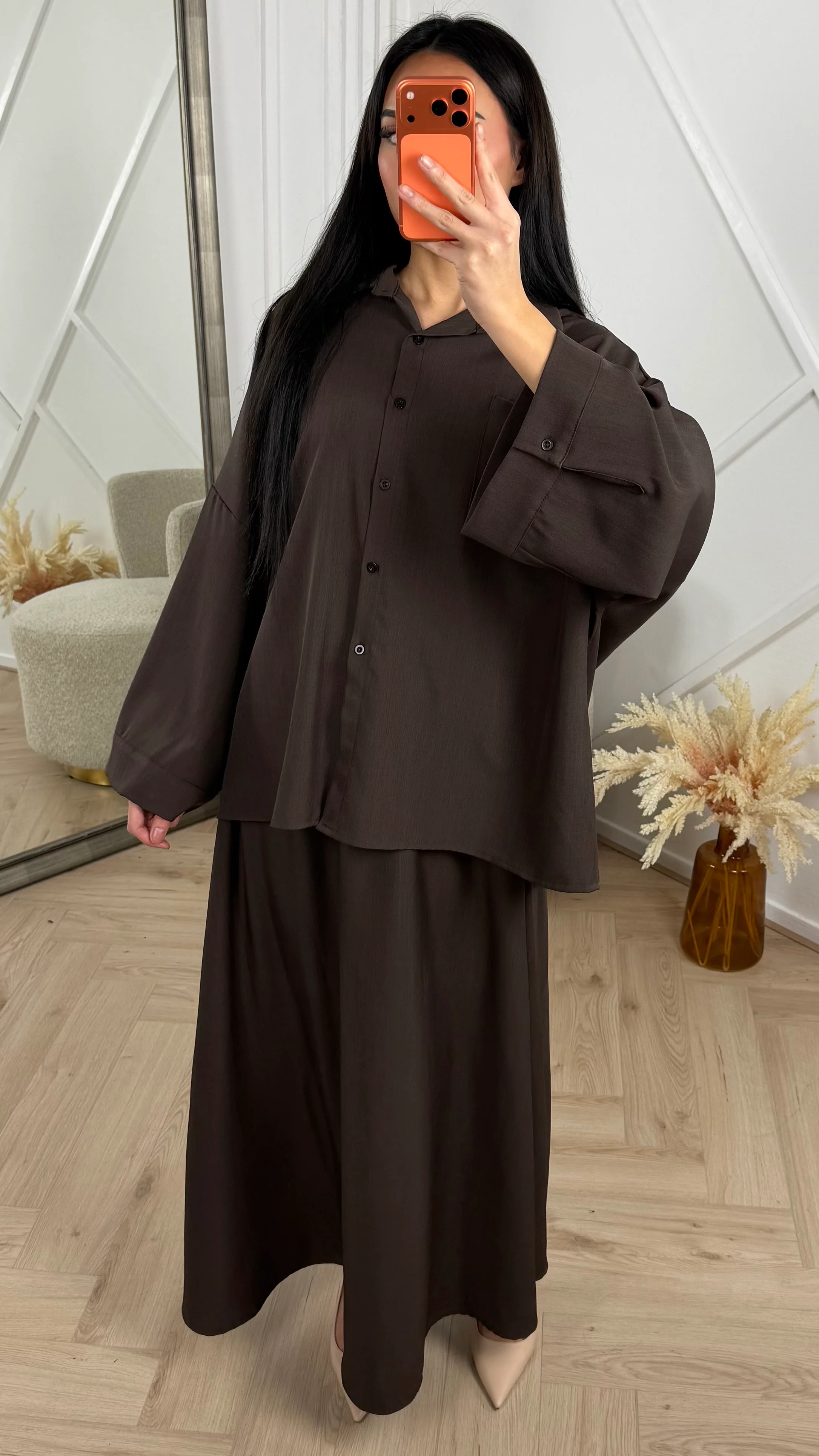 Elegante Two-Piece Set met Blouse en Maxi Rok - Image 2