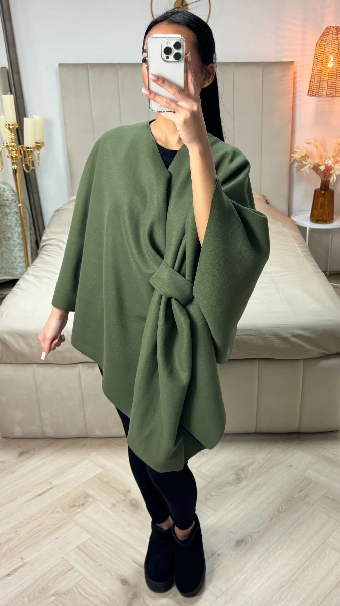 Essential Wrap Poncho Oversized - Image 4