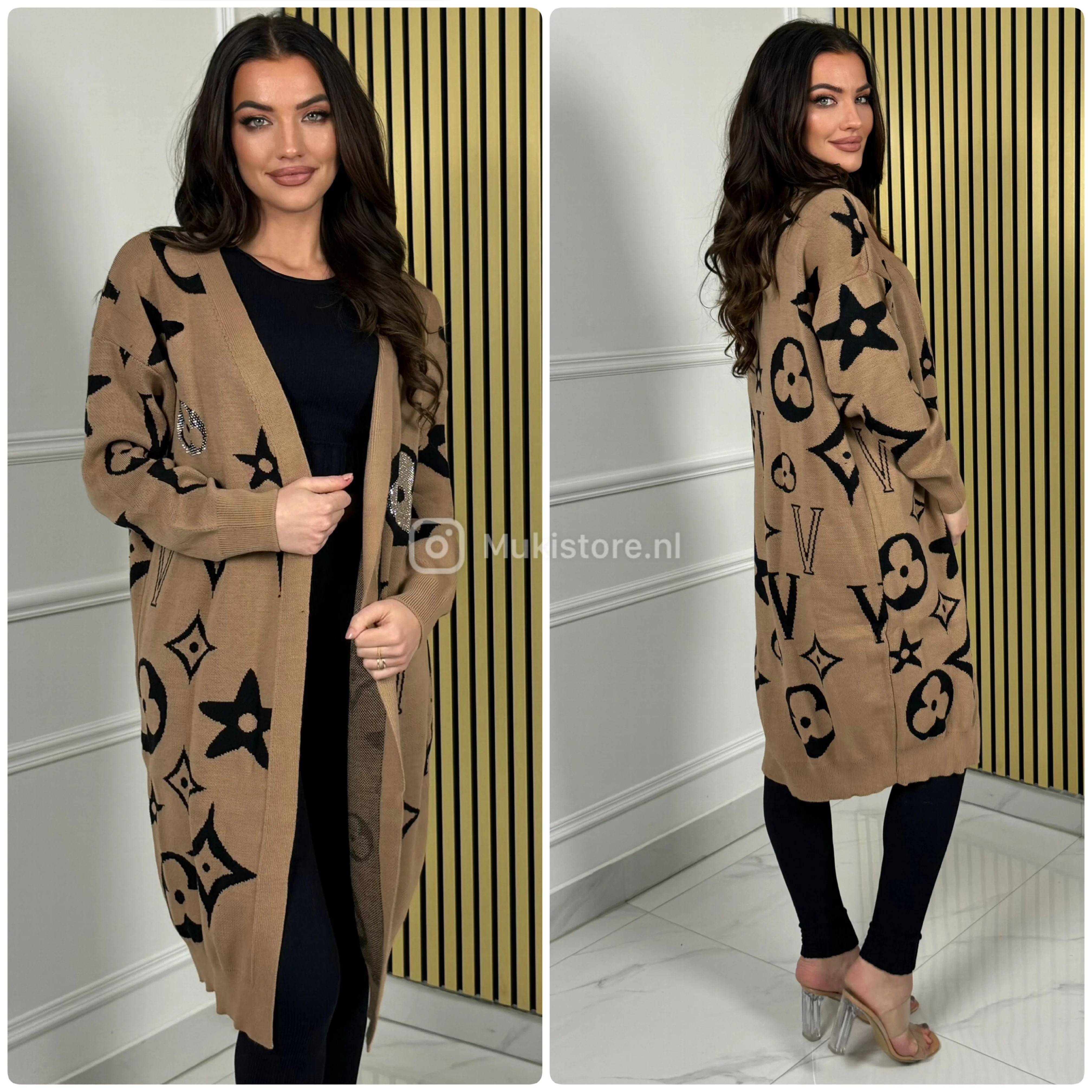 Famous V Glitter Thick Cardigan 614 - Image 7