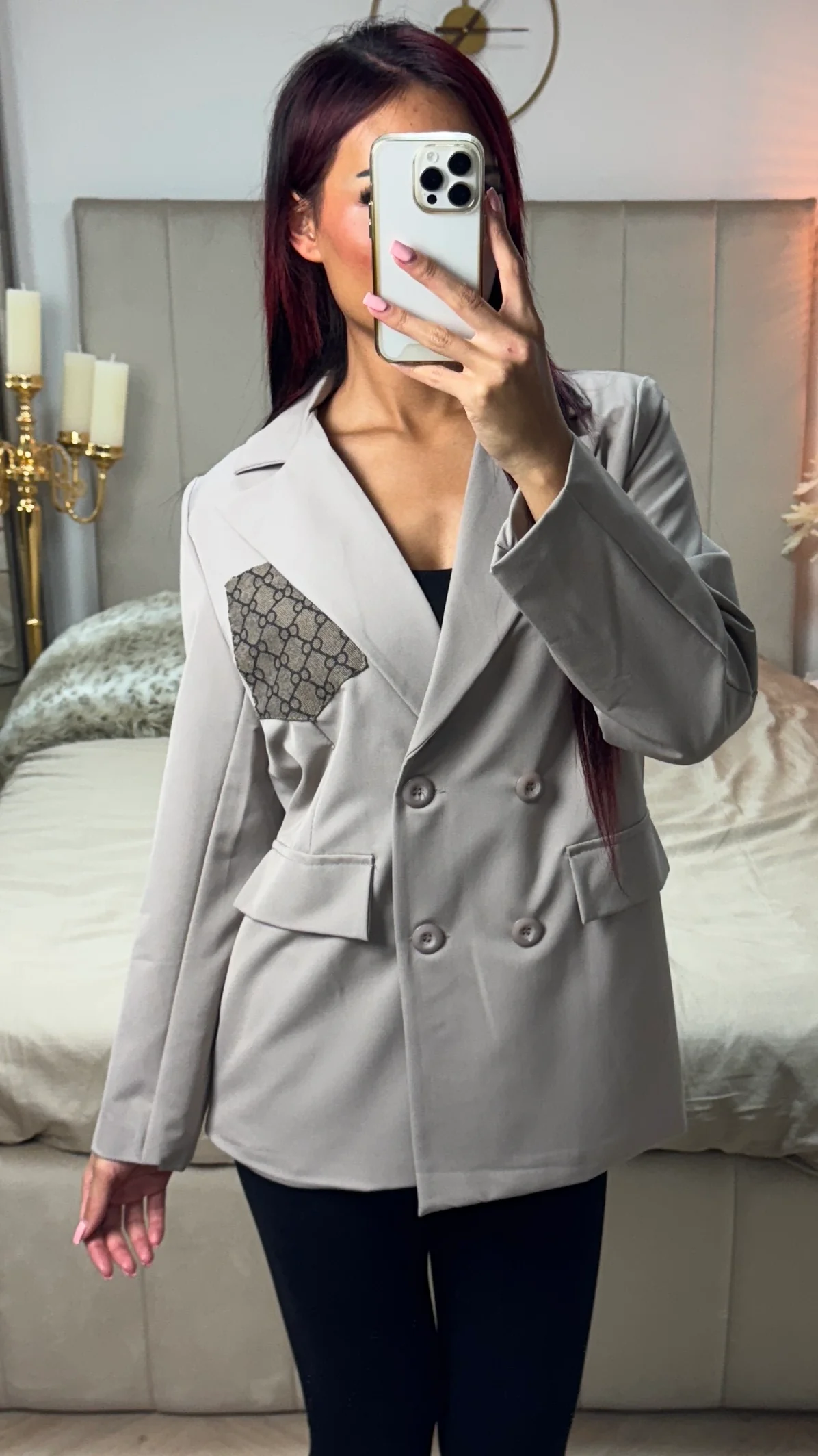 Four Button Blazer Famous Design Pocket