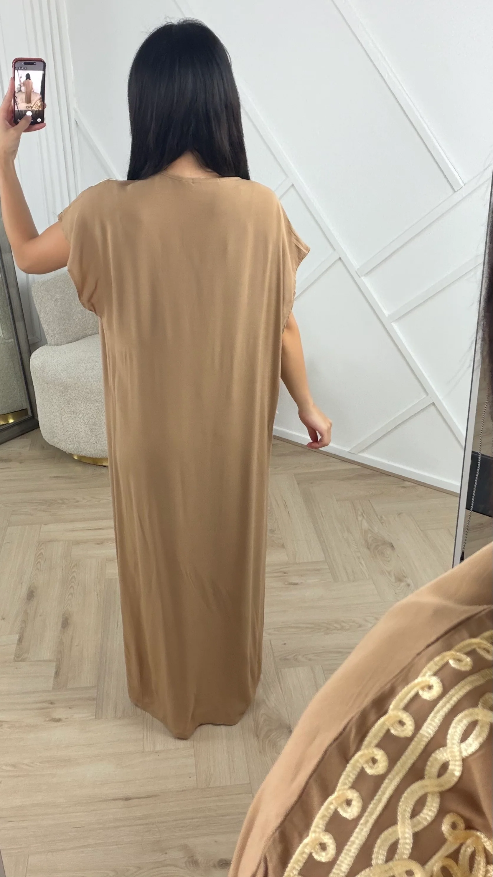 Geborduurde Maxi Kaftan Jurk 5802 - Image 7