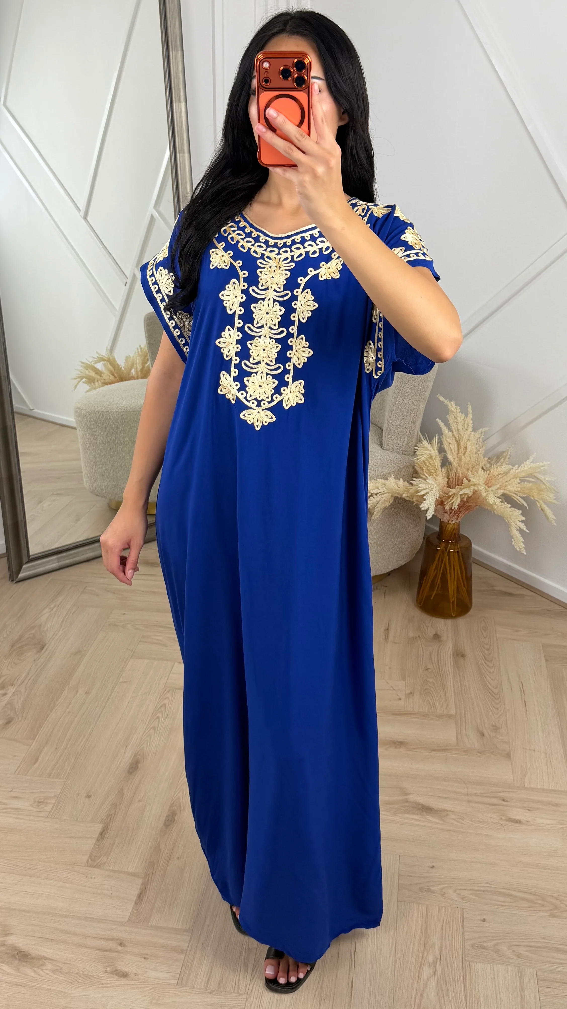 Geborduurde Maxi Kaftan met Luxe Borduursels 5804 - Image 2