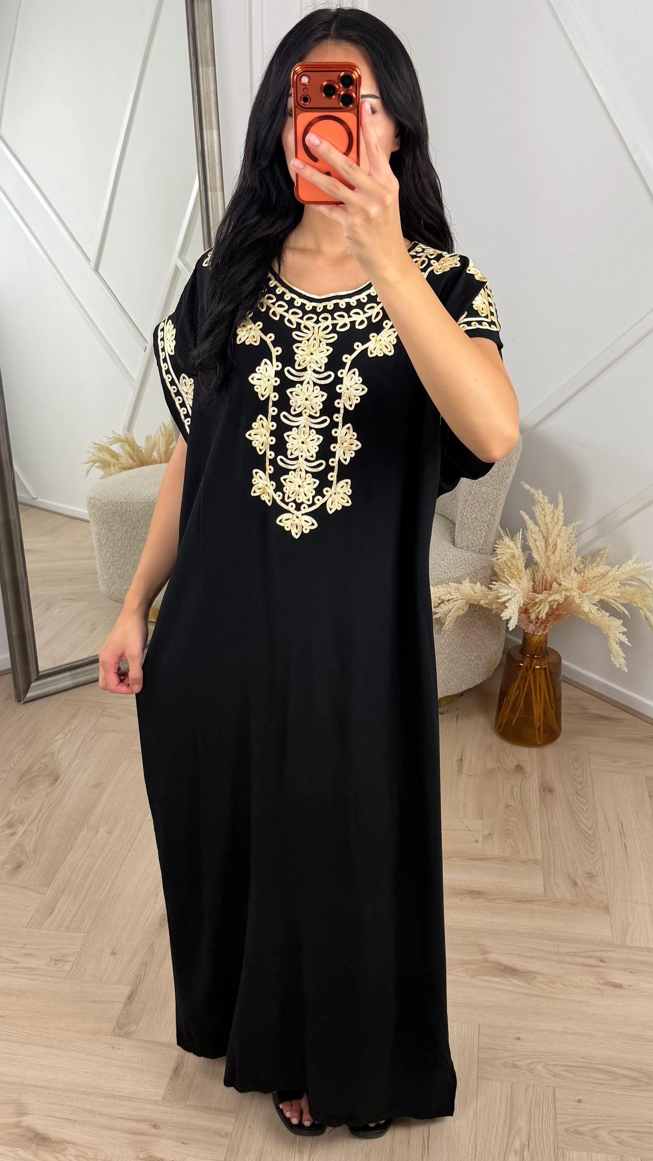 Geborduurde Maxi Kaftan met Luxe Borduursels 5804 - Image 6