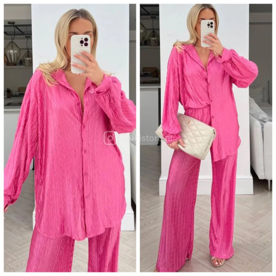Glossy Zigzag Blouse Set - Image 17