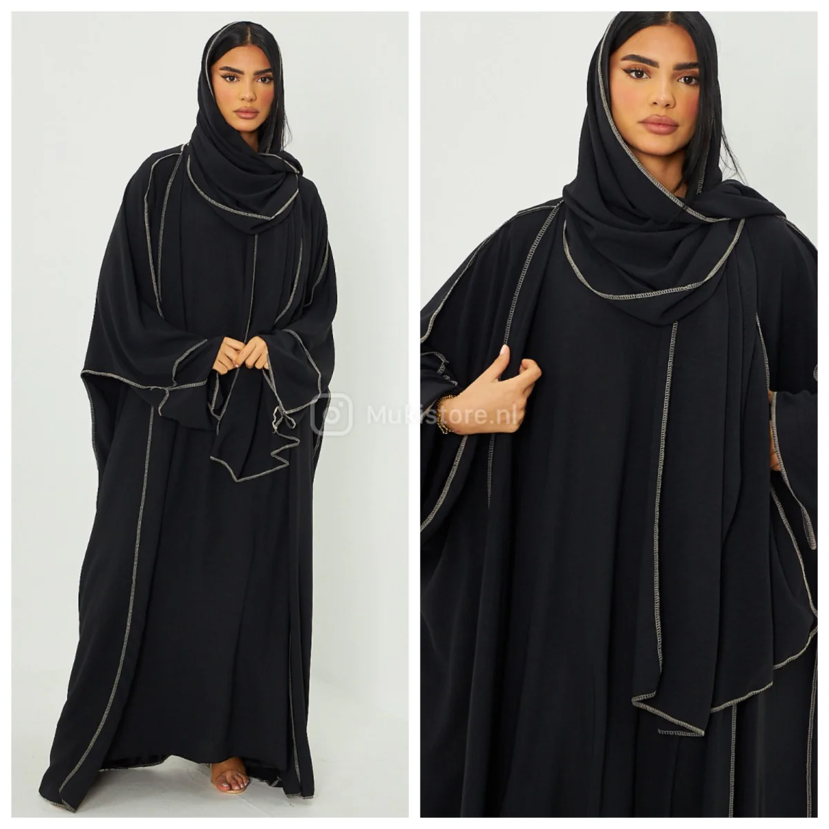 Headscarf Dress 3psc Kimono+Dress+Scarf Heavyweigth Quality - Image 2