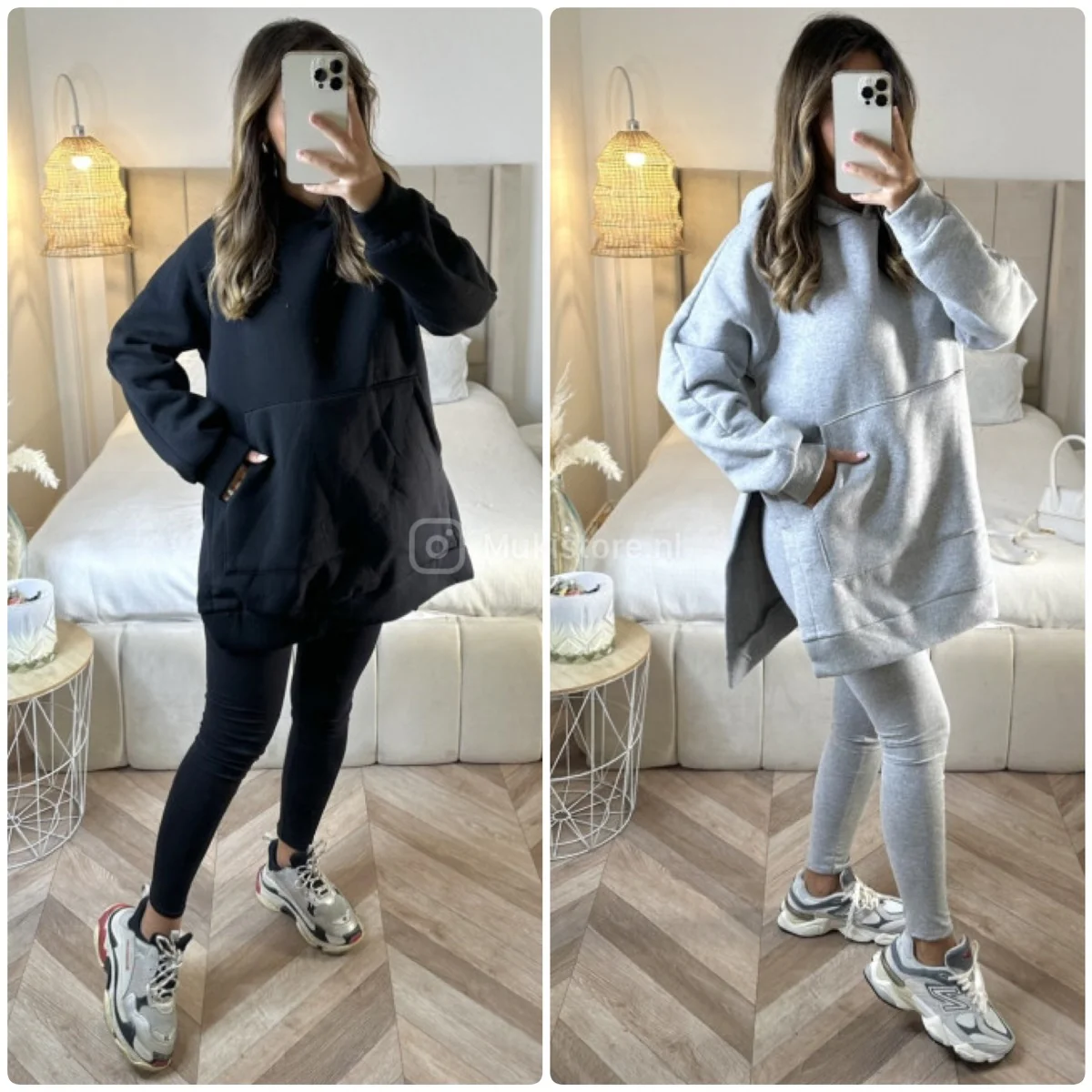 Hoodie + Legging Set Side Splits - Image 2