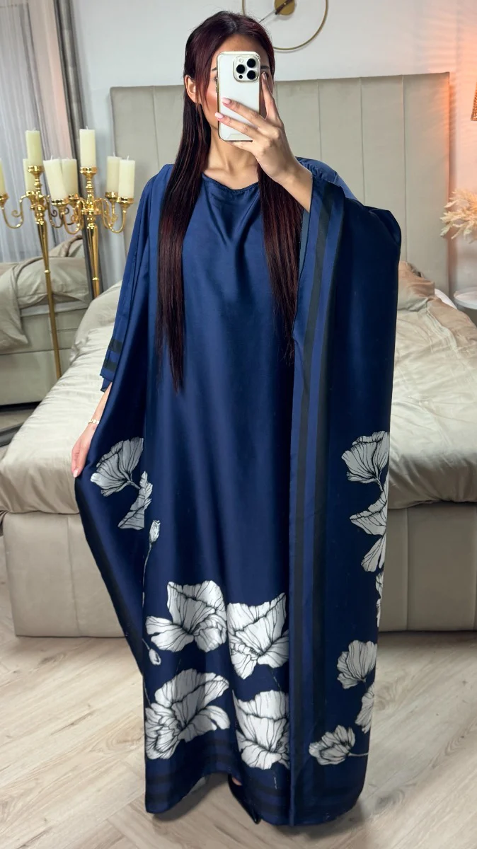 Inside Tie Belt Flower Print Dress - Image 16