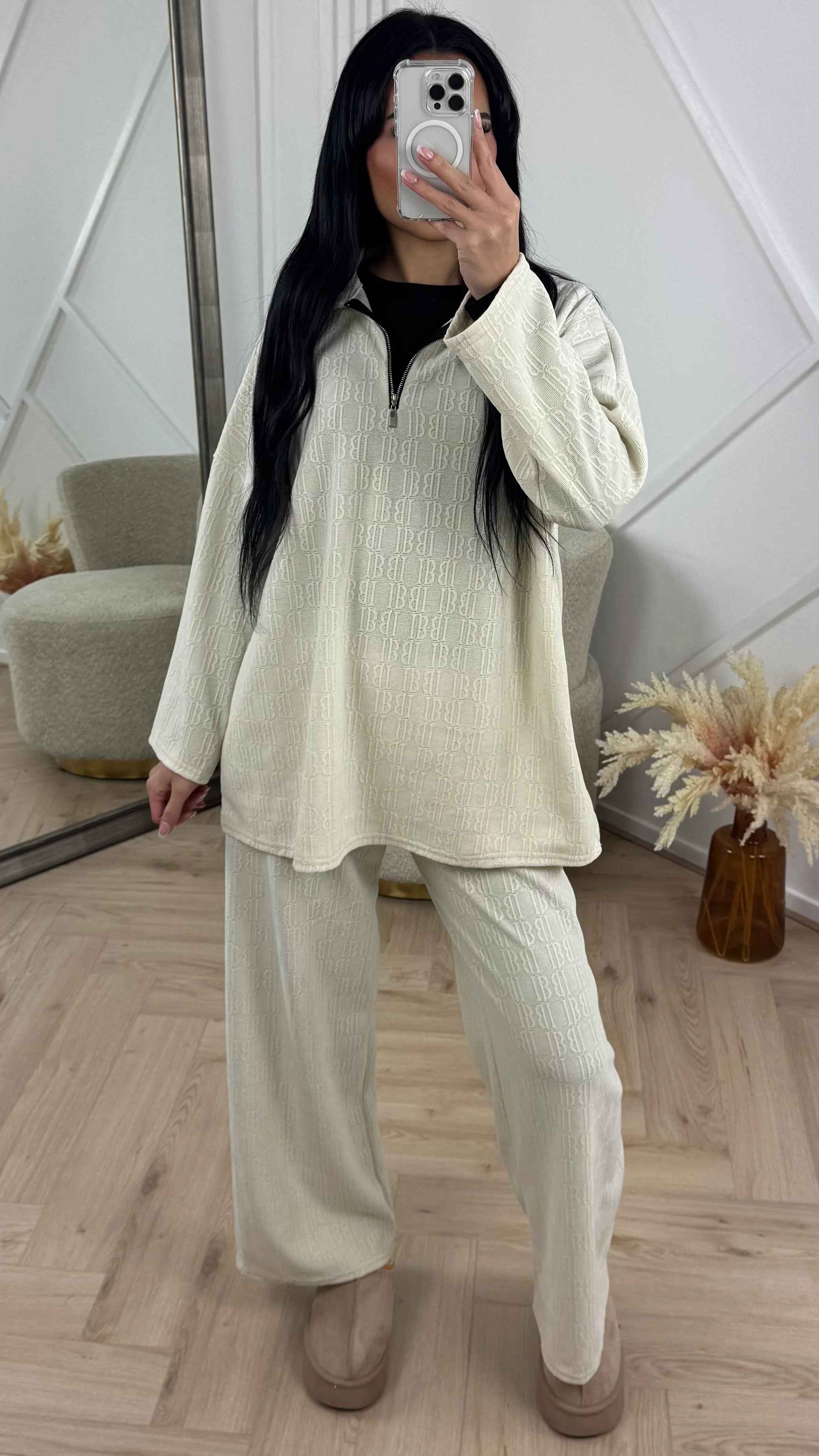 Jacquard Two-Piece Set met Halve Rits - Image 8