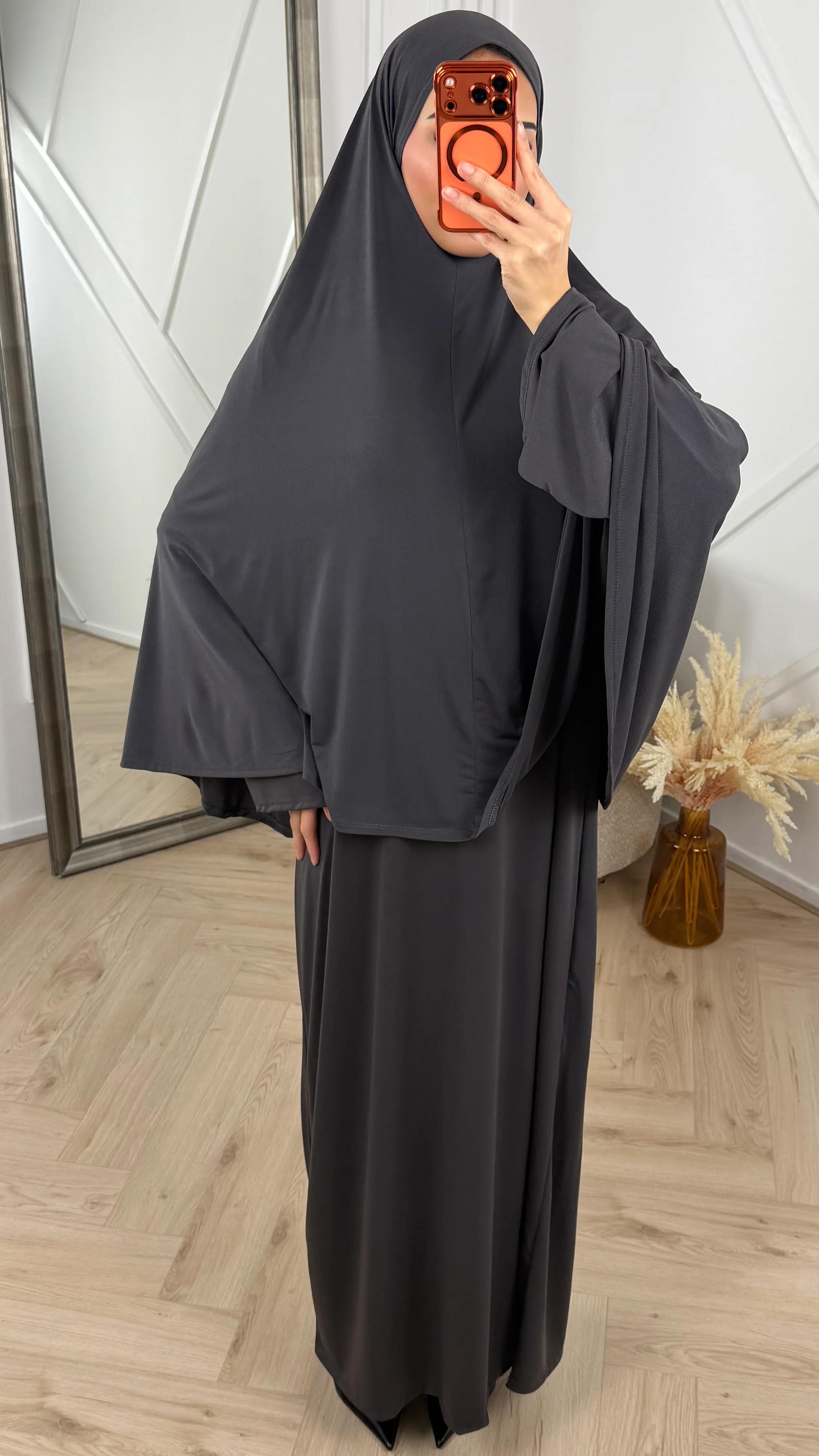 Jersey Khimar Abaya Set – 2 Delig - Image 2