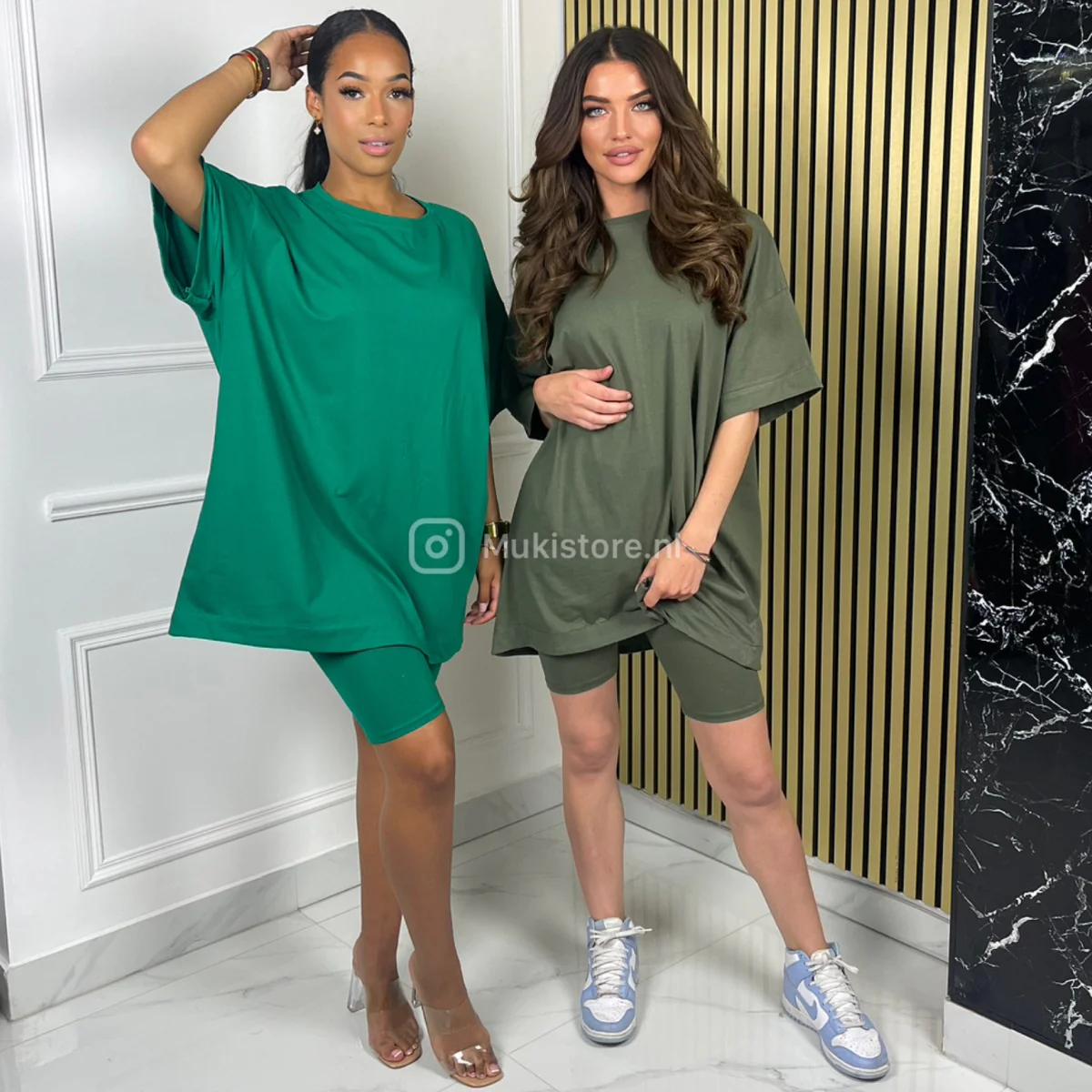 Jessy Cotton Oversized Basic Biker Set - Image 5