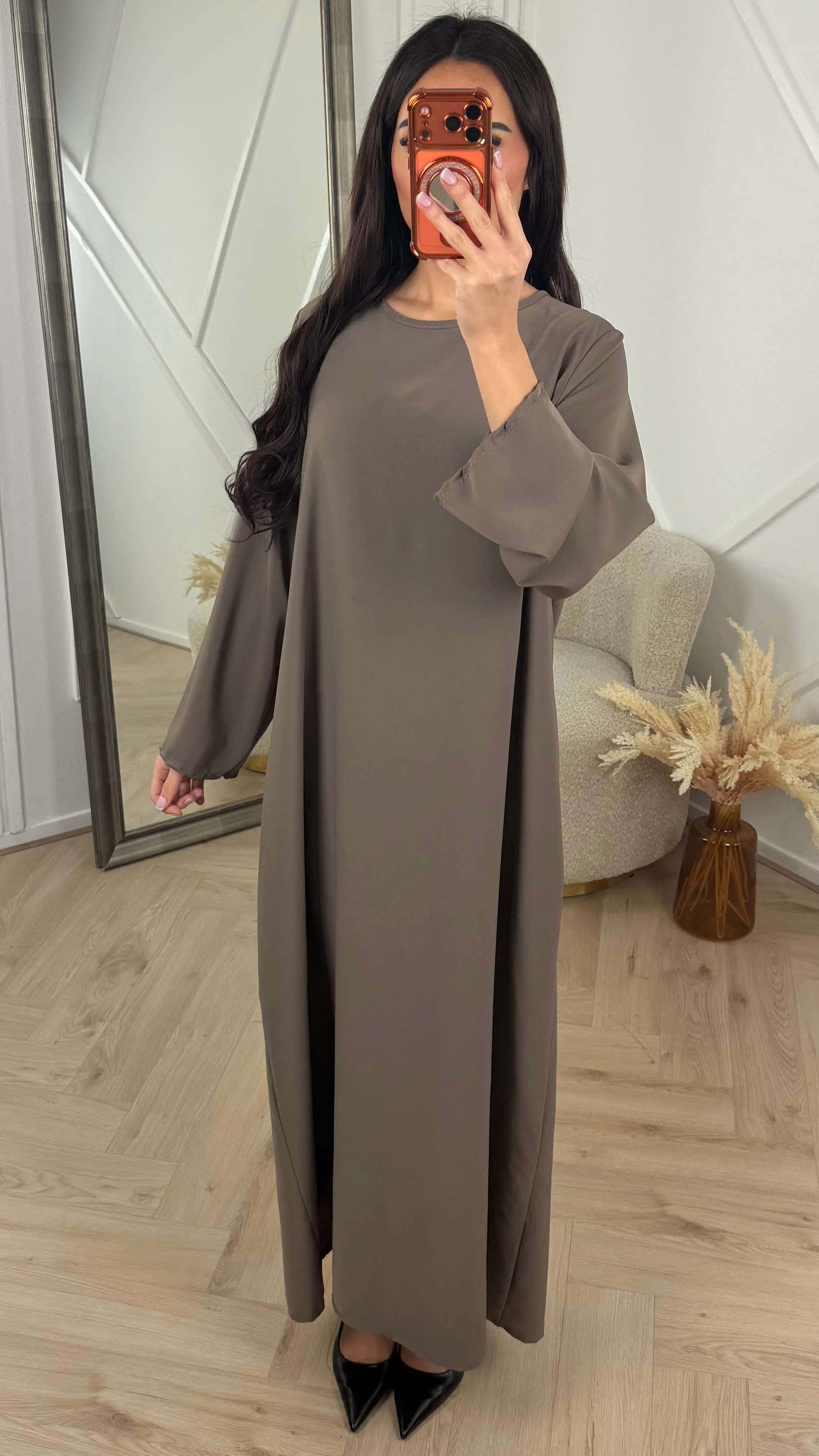 Khimar Maxi Jurk met Kantafwerking - Image 7