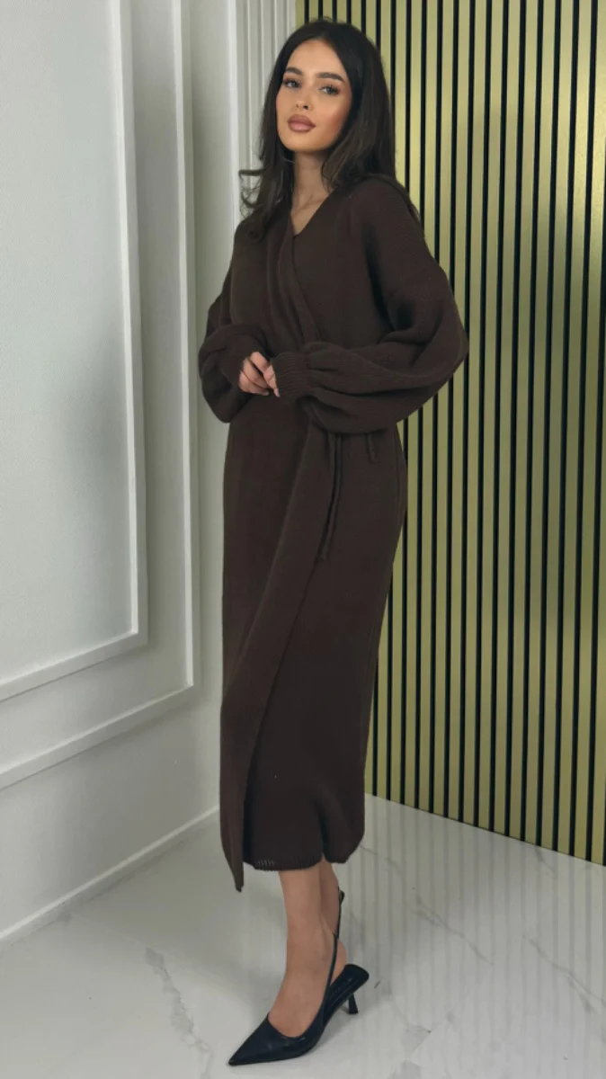 Knitwear Wrapped Cardigan Tie Belt - Image 13