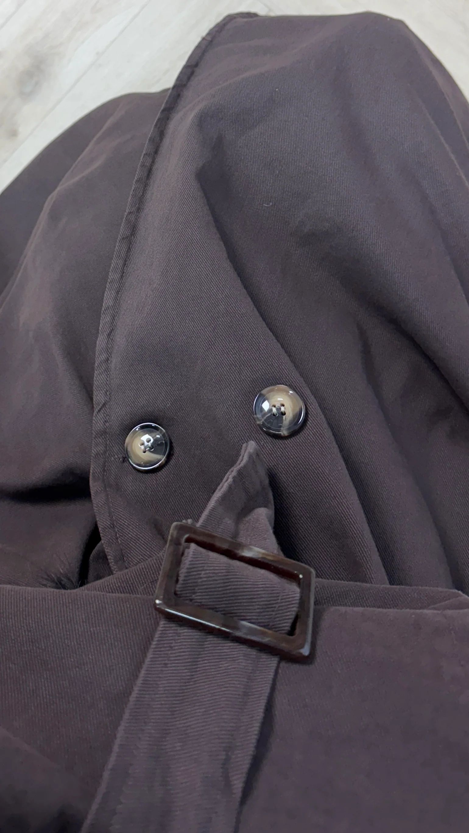 Lange Trenchcoat van Katoen met Ceintuur - Image 3