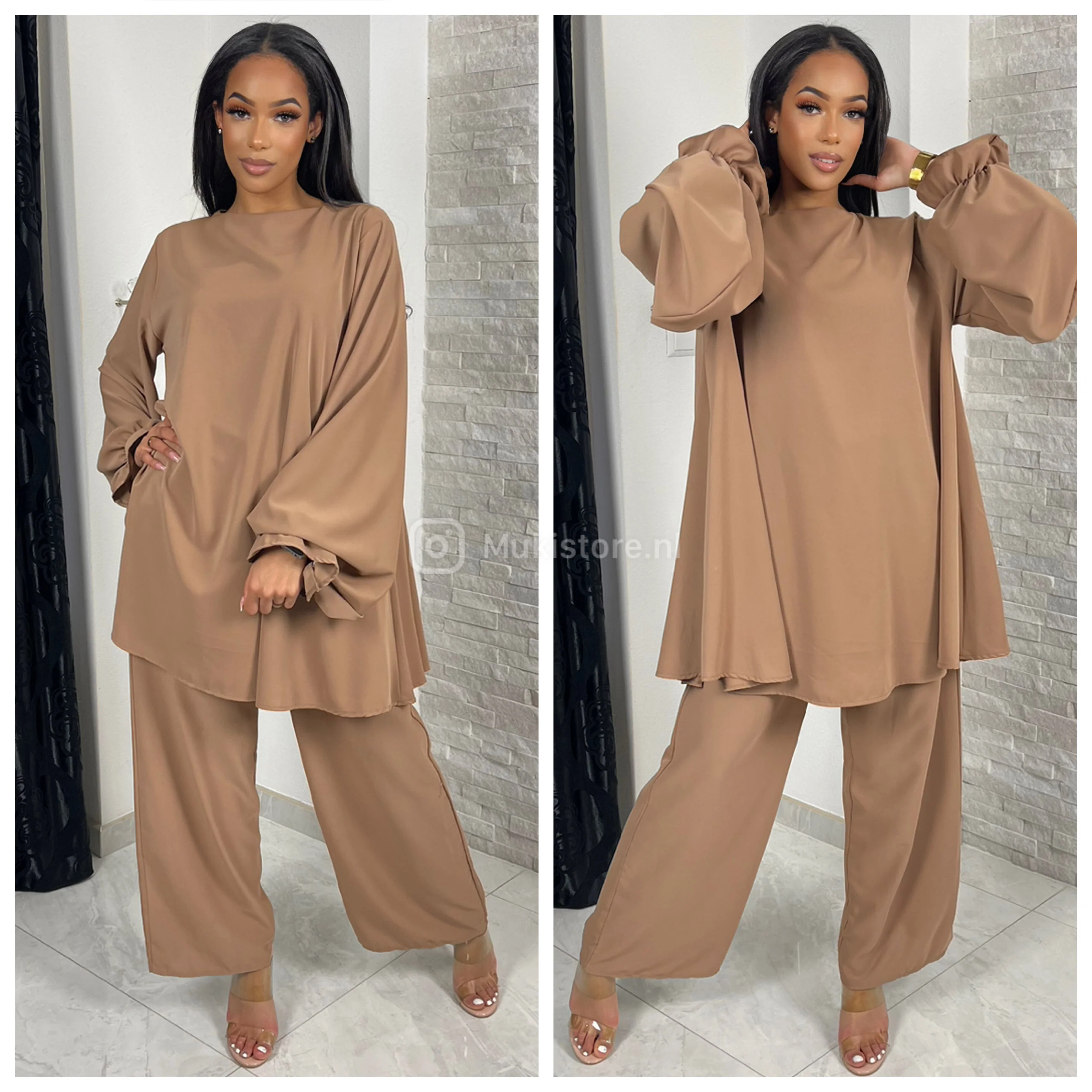 Loose Fit Elegant Wide Leg Set - Image 11