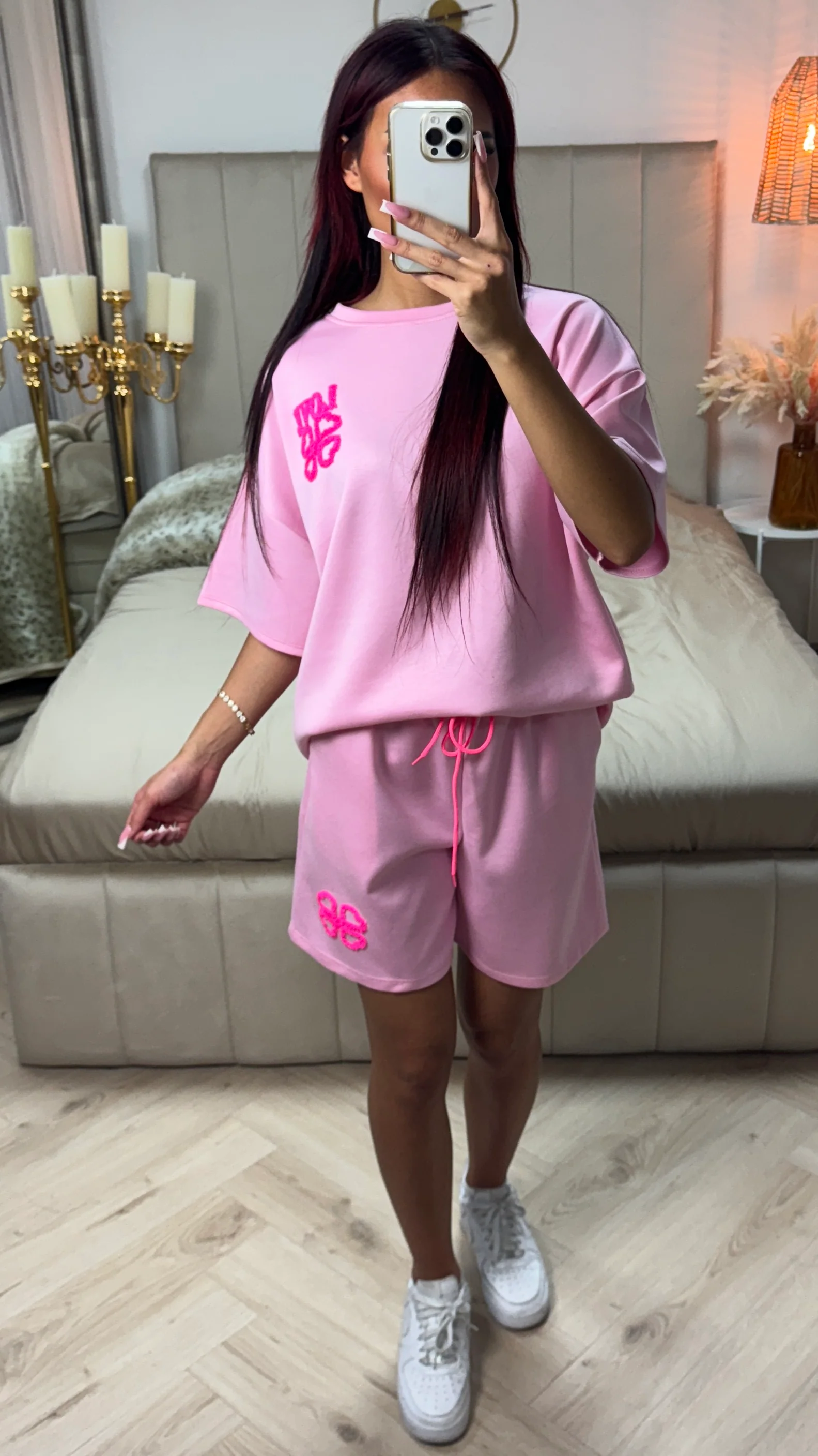 Love Soft Material Tee+Shorts Set - Image 5
