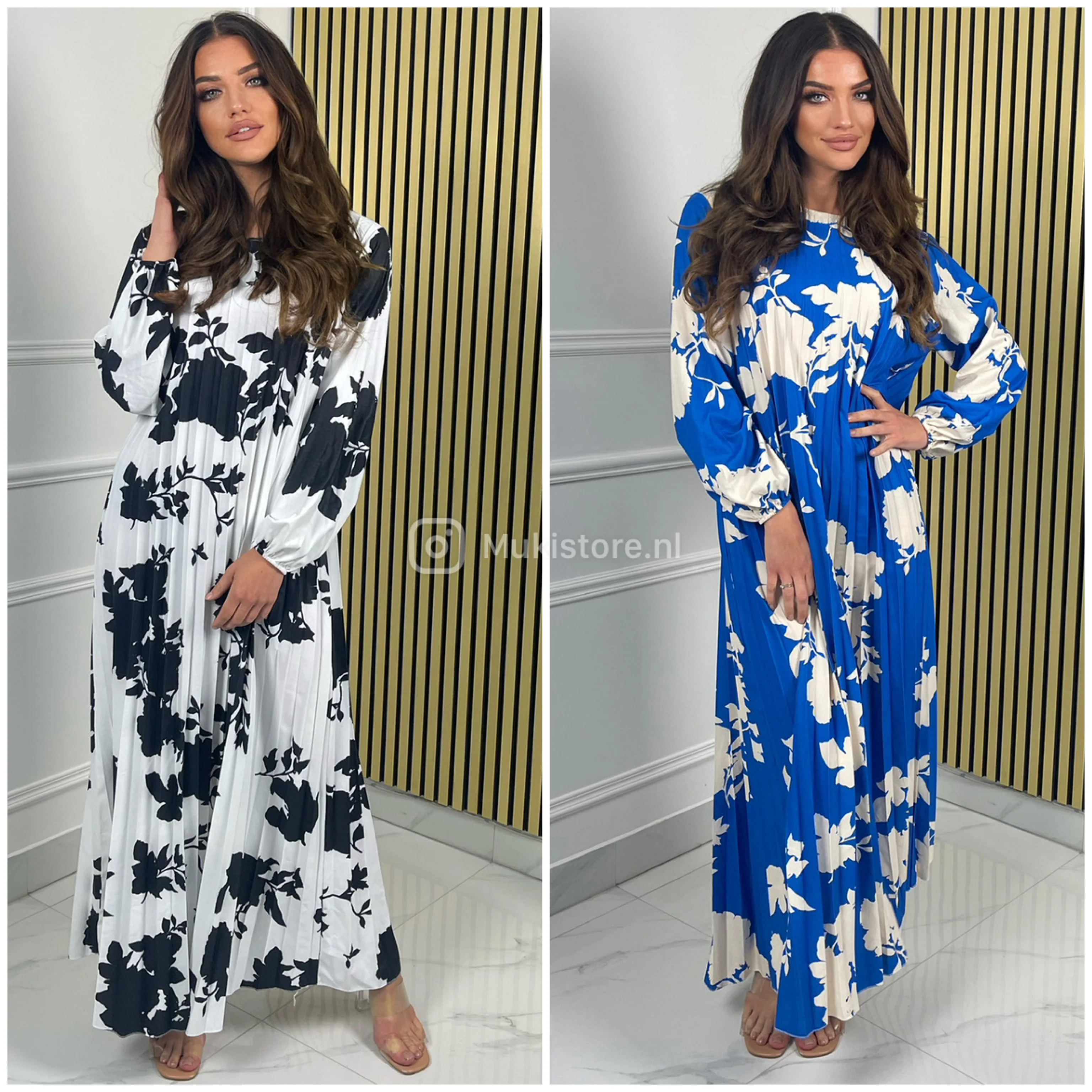 Maxi Flower Plisse Dress Oversized - Image 6