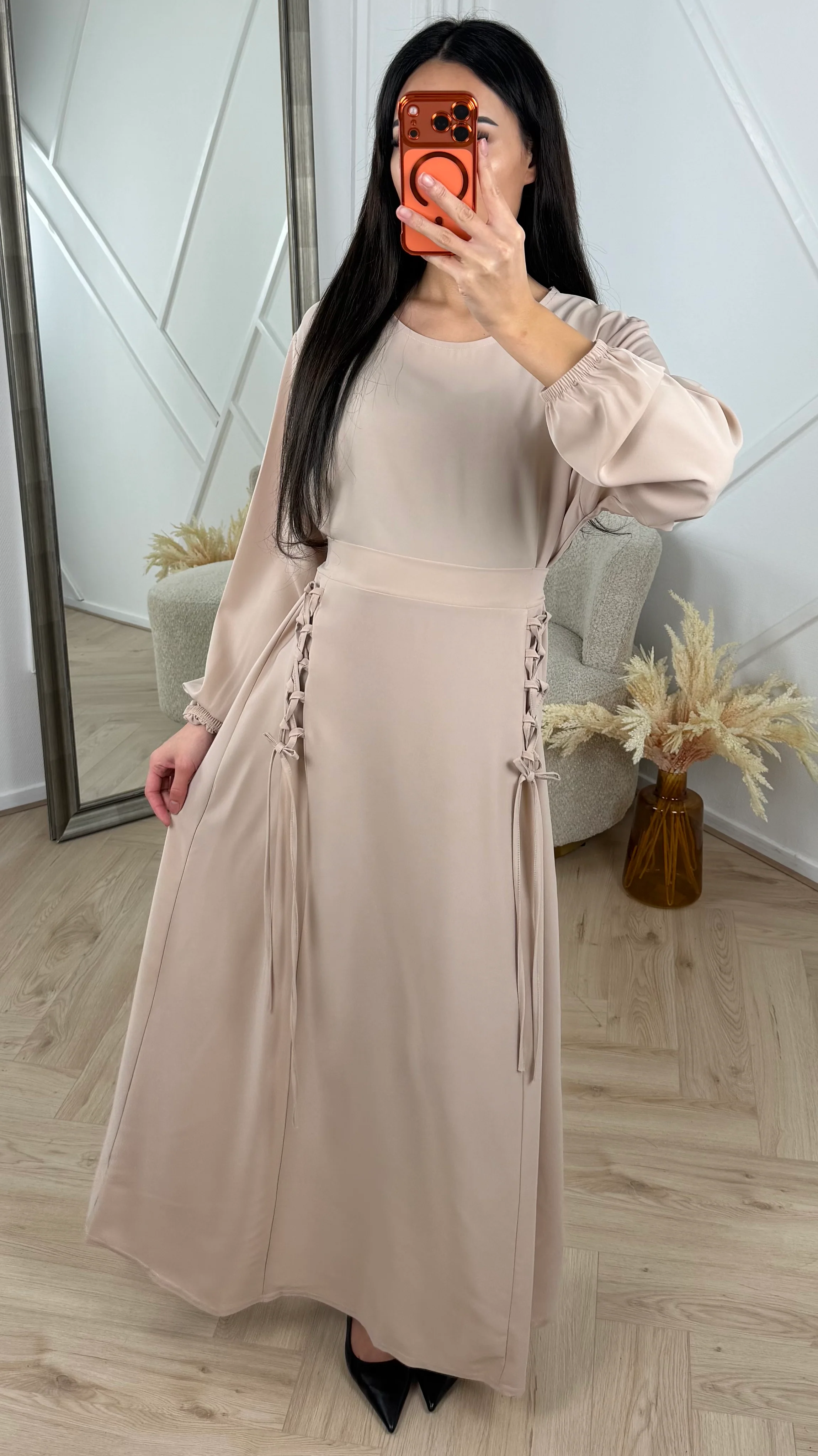 Maxi Jurk met Lace-Up Detail aan de Zijkant - Image 6