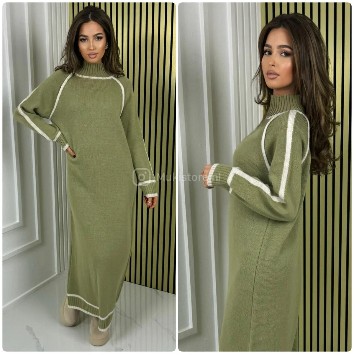 Maxi Knitwear Dress Line Details - Image 11