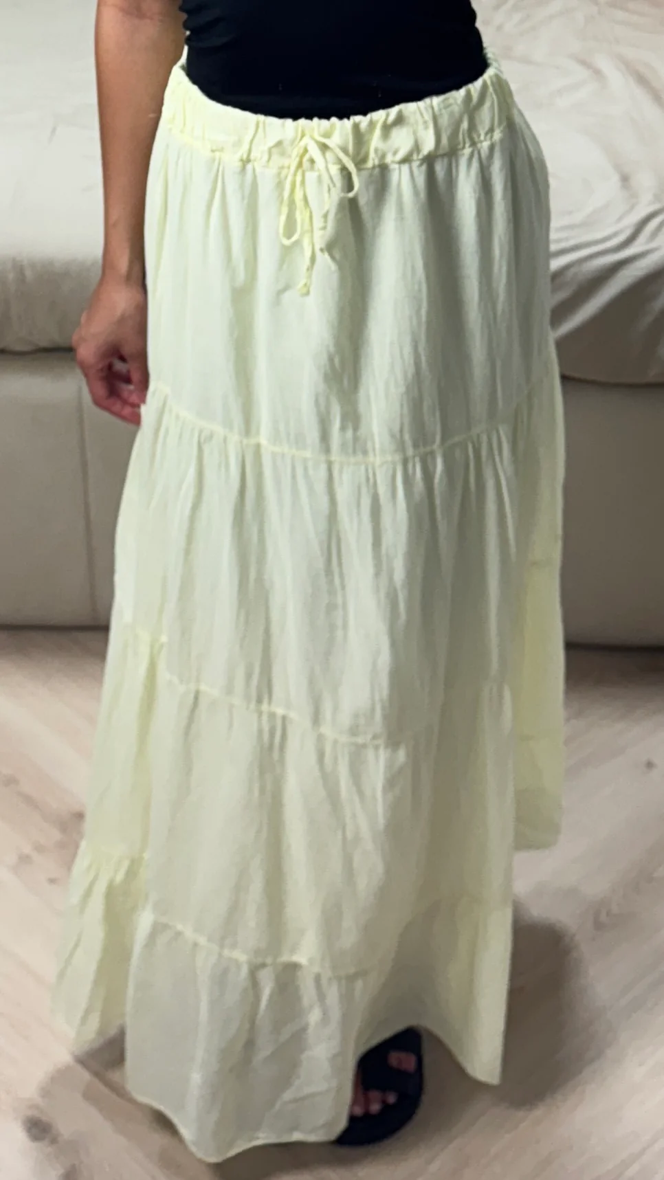 Maxi Rok met Laagjes en Elastische Taille - Image 5