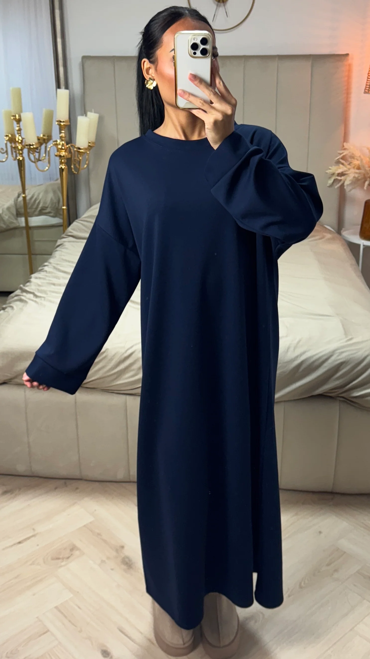Maxi Sweater Dress met Lange Mouwen - Image 19