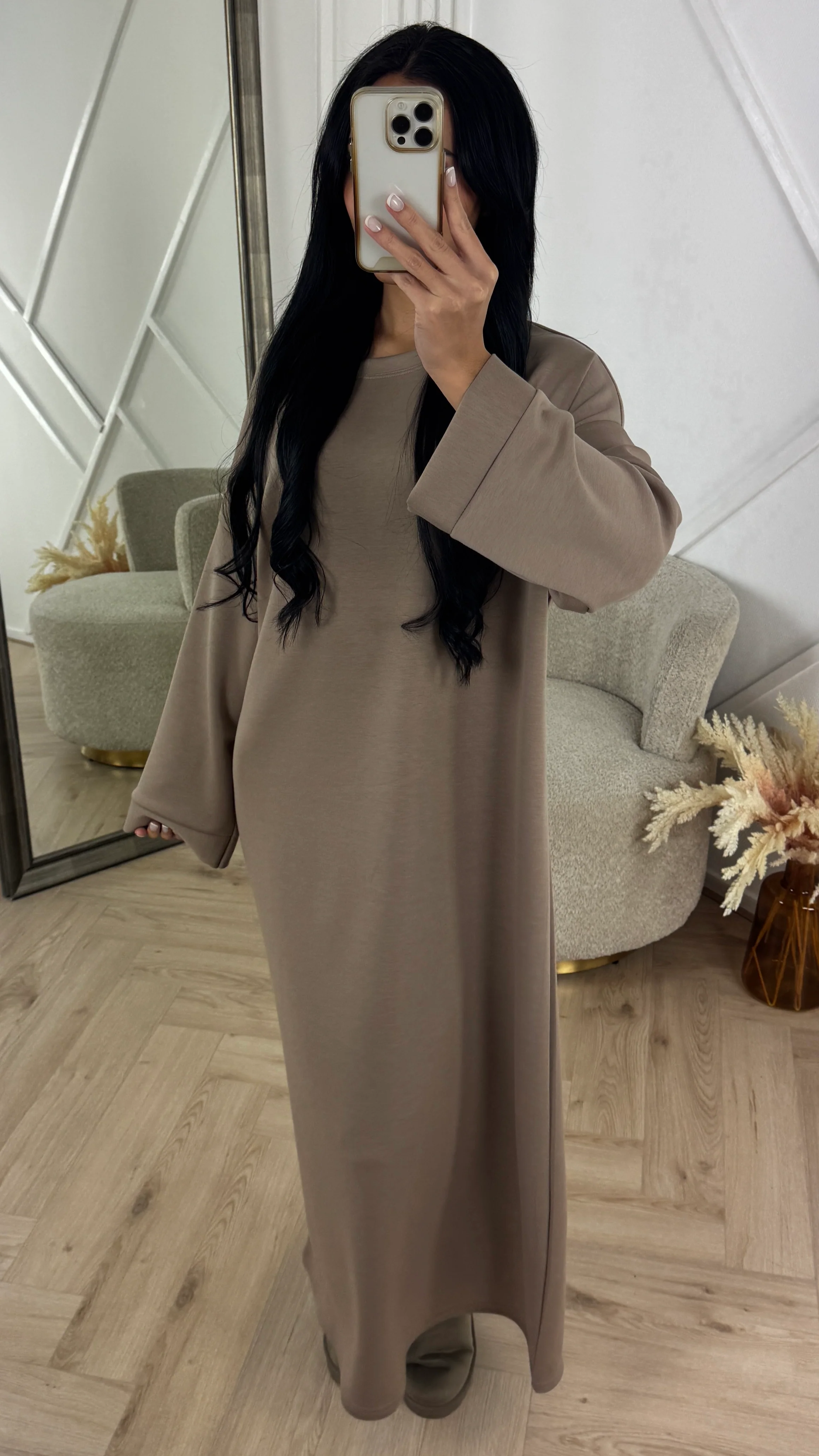 Maxi Sweater Dress met Lange Mouwen - Image 26