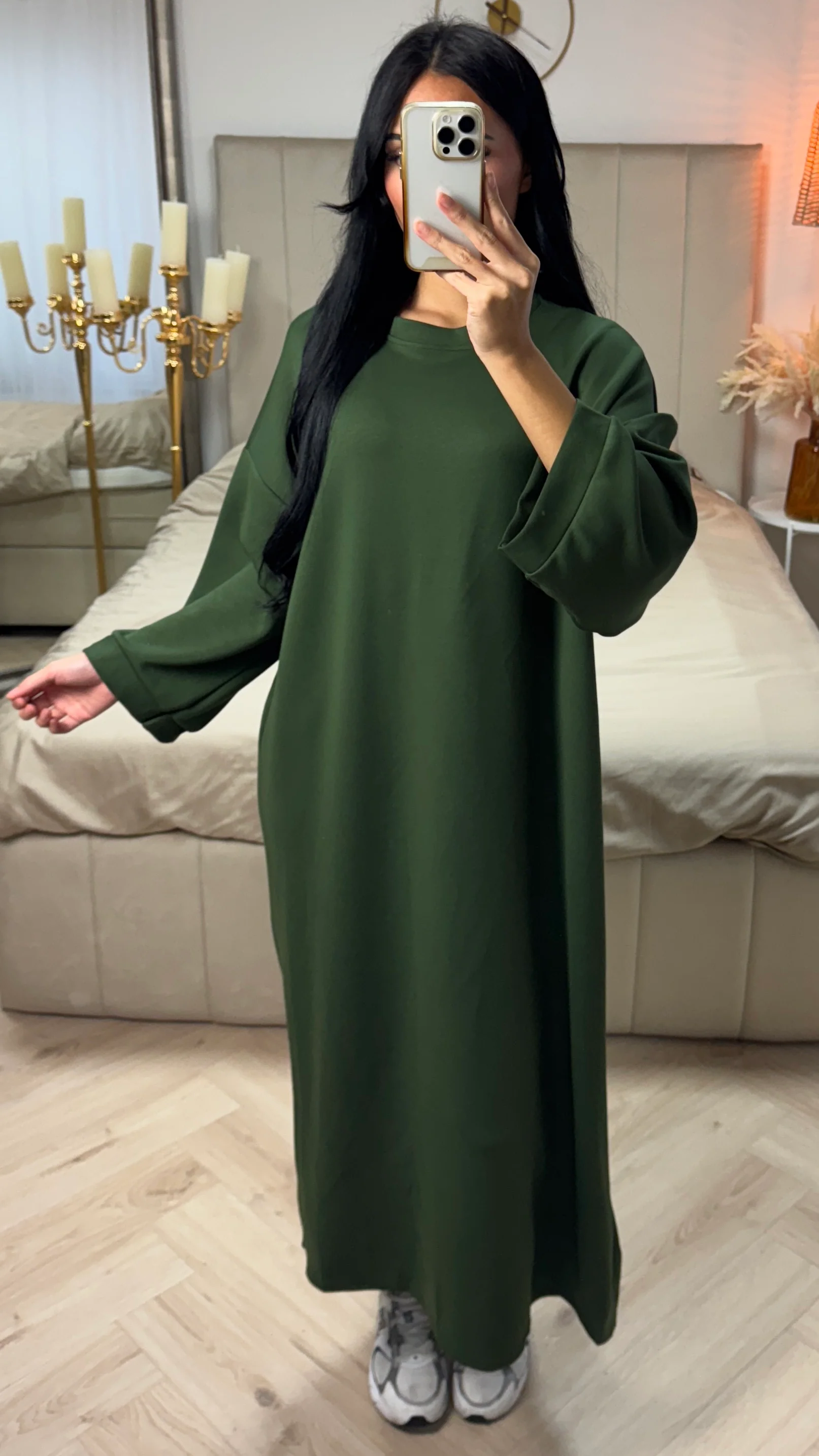 Maxi Sweater Dress met Rechte Pasvorm - Image 11