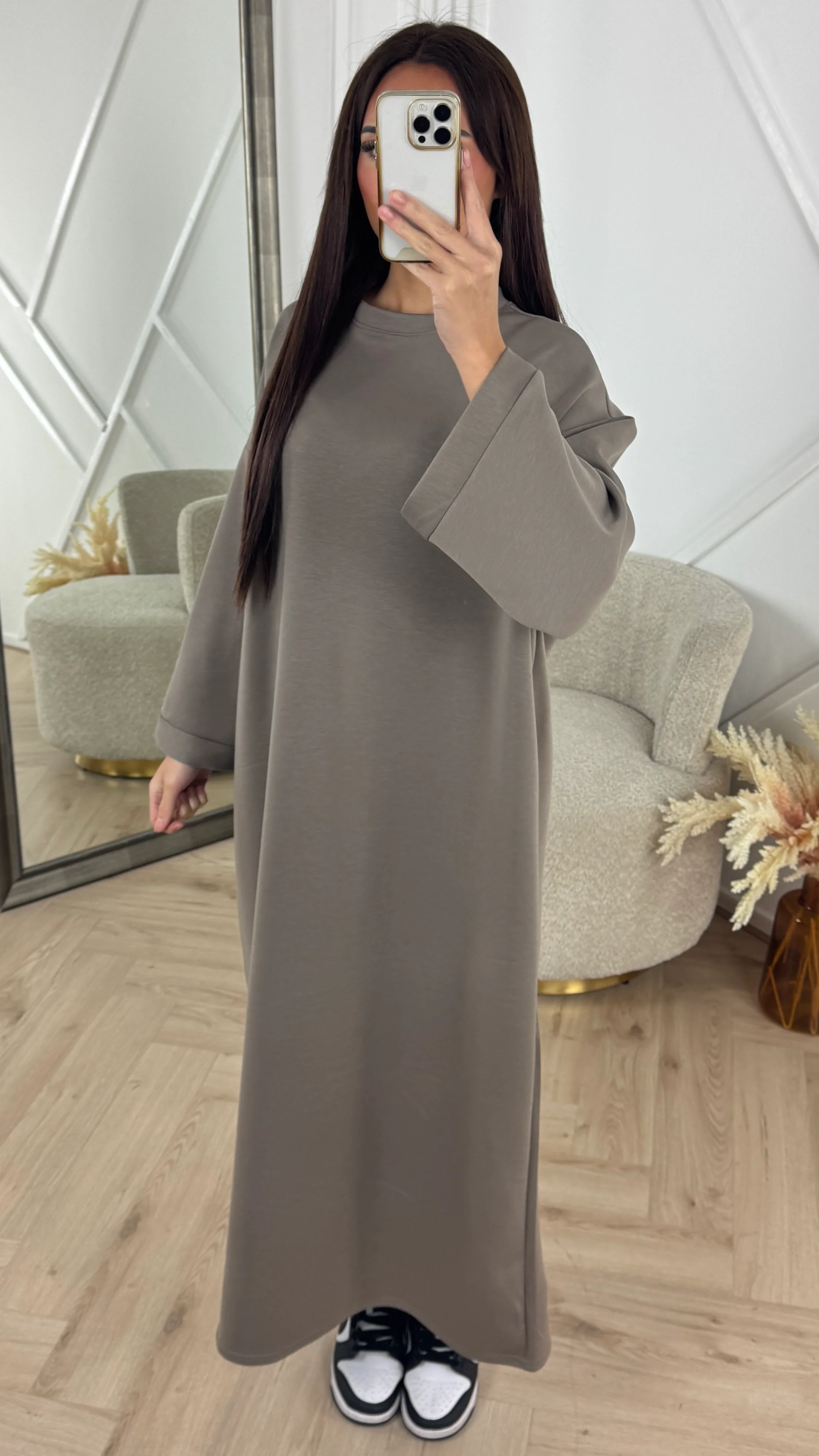 Maxi Sweater Dress met Rechte Pasvorm - Image 2