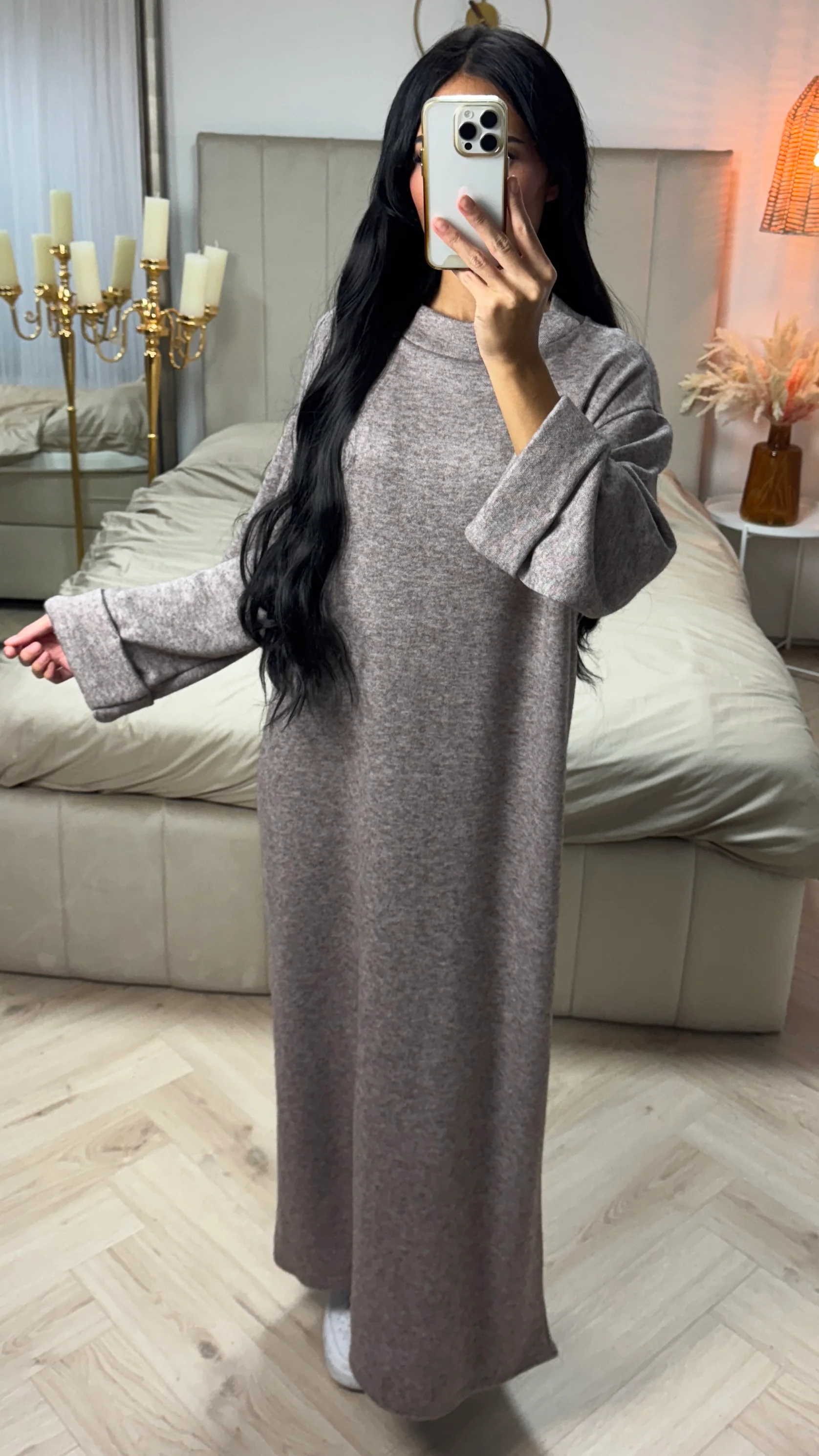 Maxi Sweater Dress met Rechte Pasvorm - Image 5