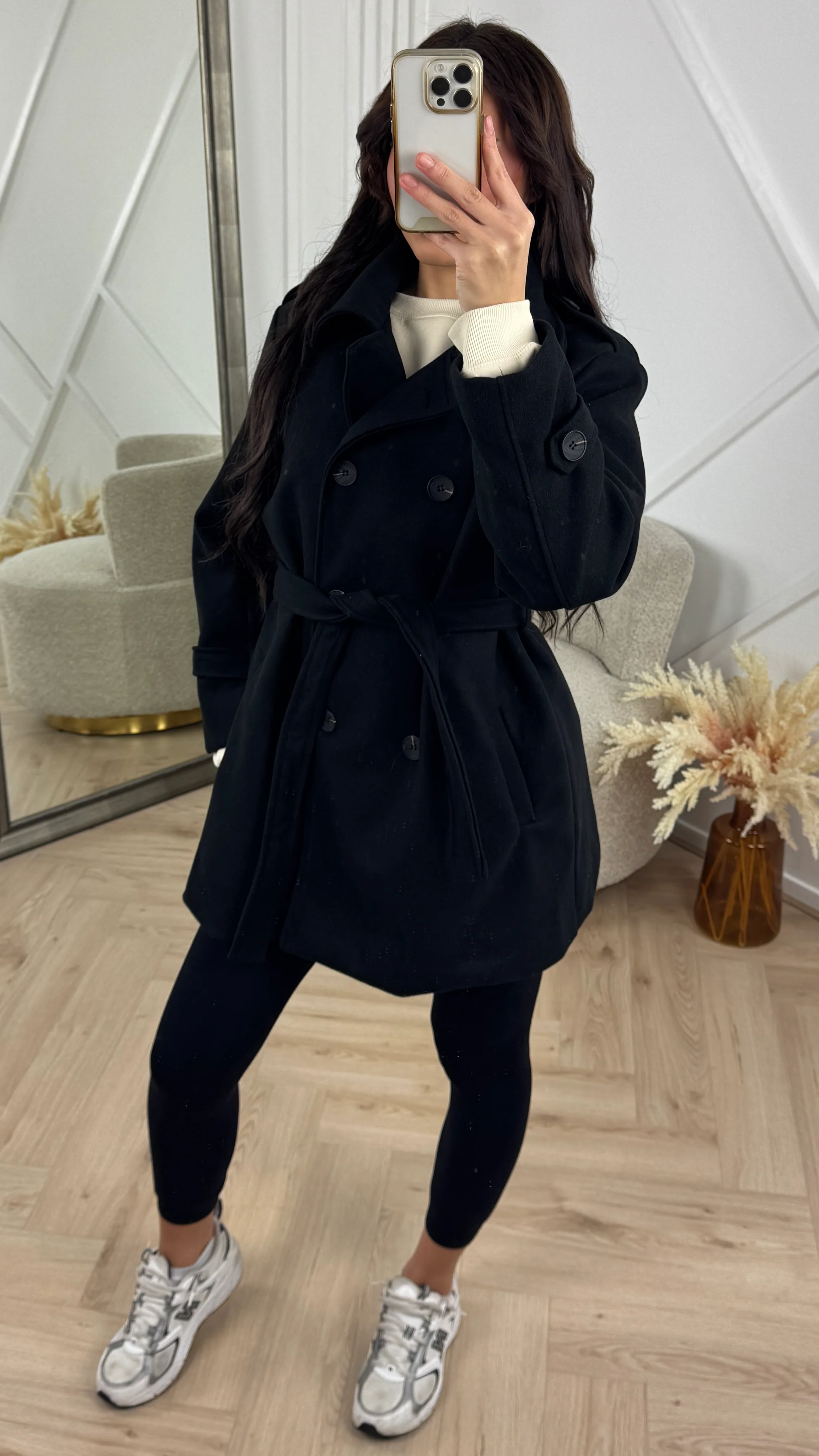 Midi Double-Breasted Trenchcoat met Tailleceintuur - Image 5