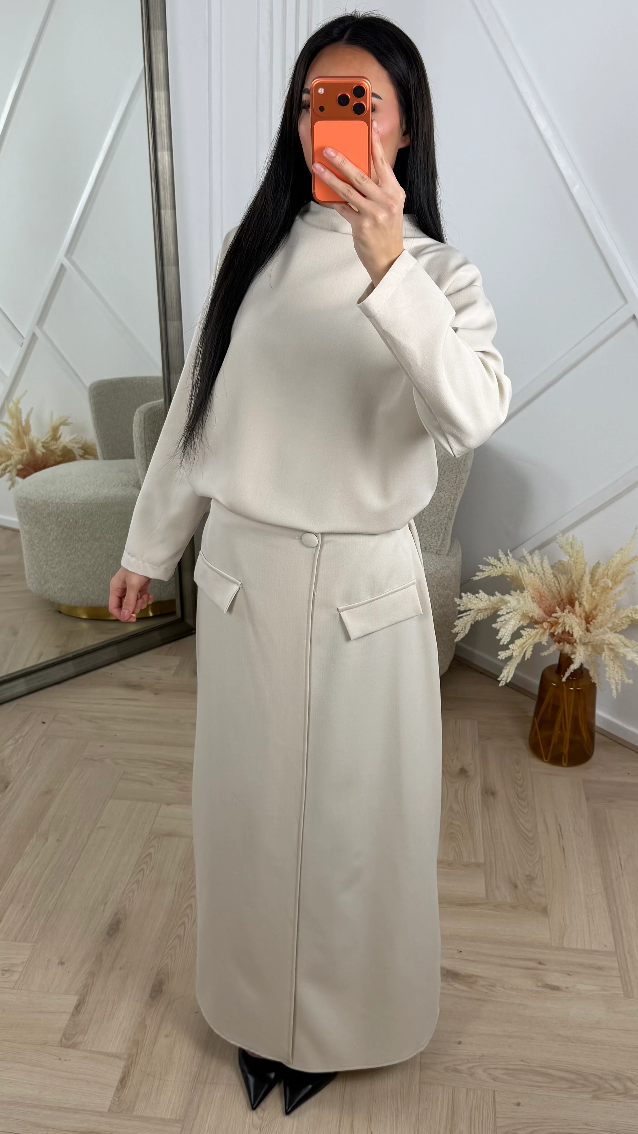 Minimal Two-Piece Set met Maxi Rok - Image 5