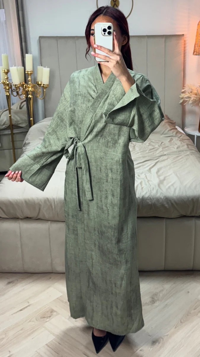 Minimalist Tie Belt Dress - Image 6