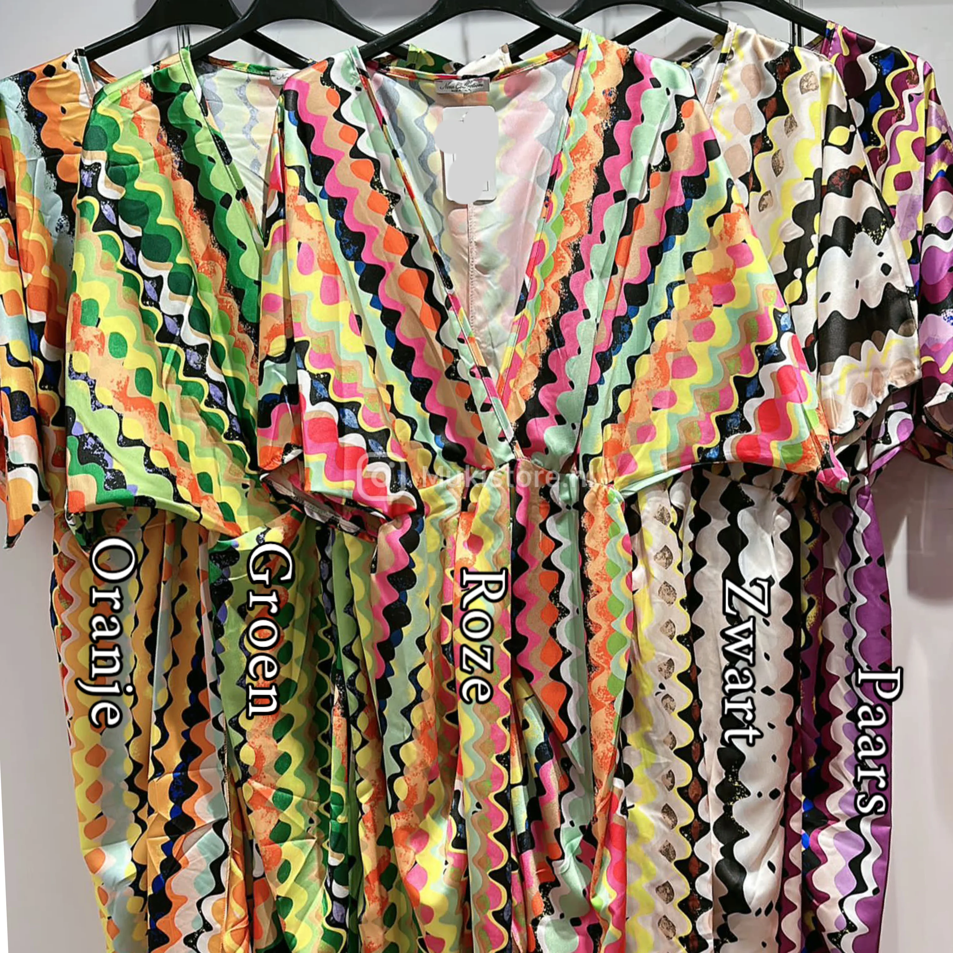 Motif Satin Dress Split - Image 7