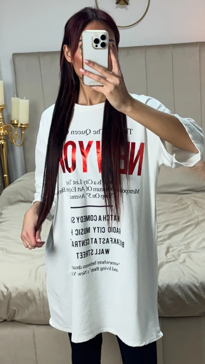 NY Oversized Tshirt Dress - Image 2