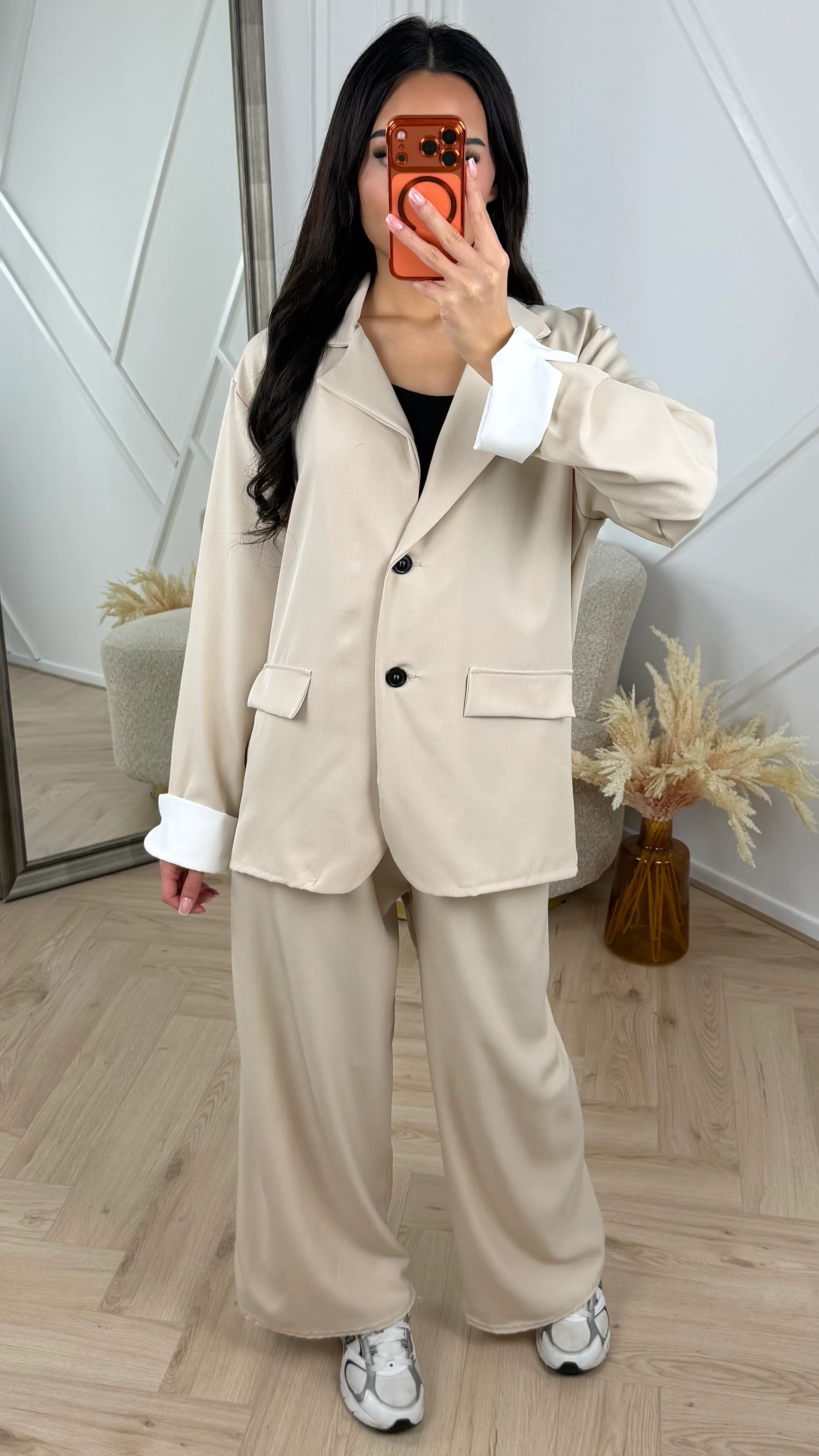 Oversized 2-Piece Set met Blazer en Wijde Broek - Image 4