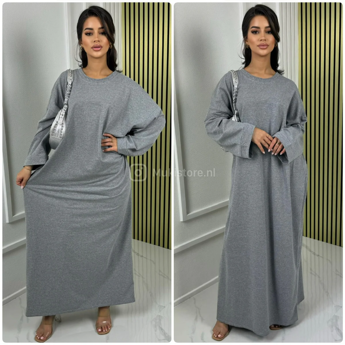 Oversized Basic Maxi Dress Jessy Cotton Premium Quality - Image 7