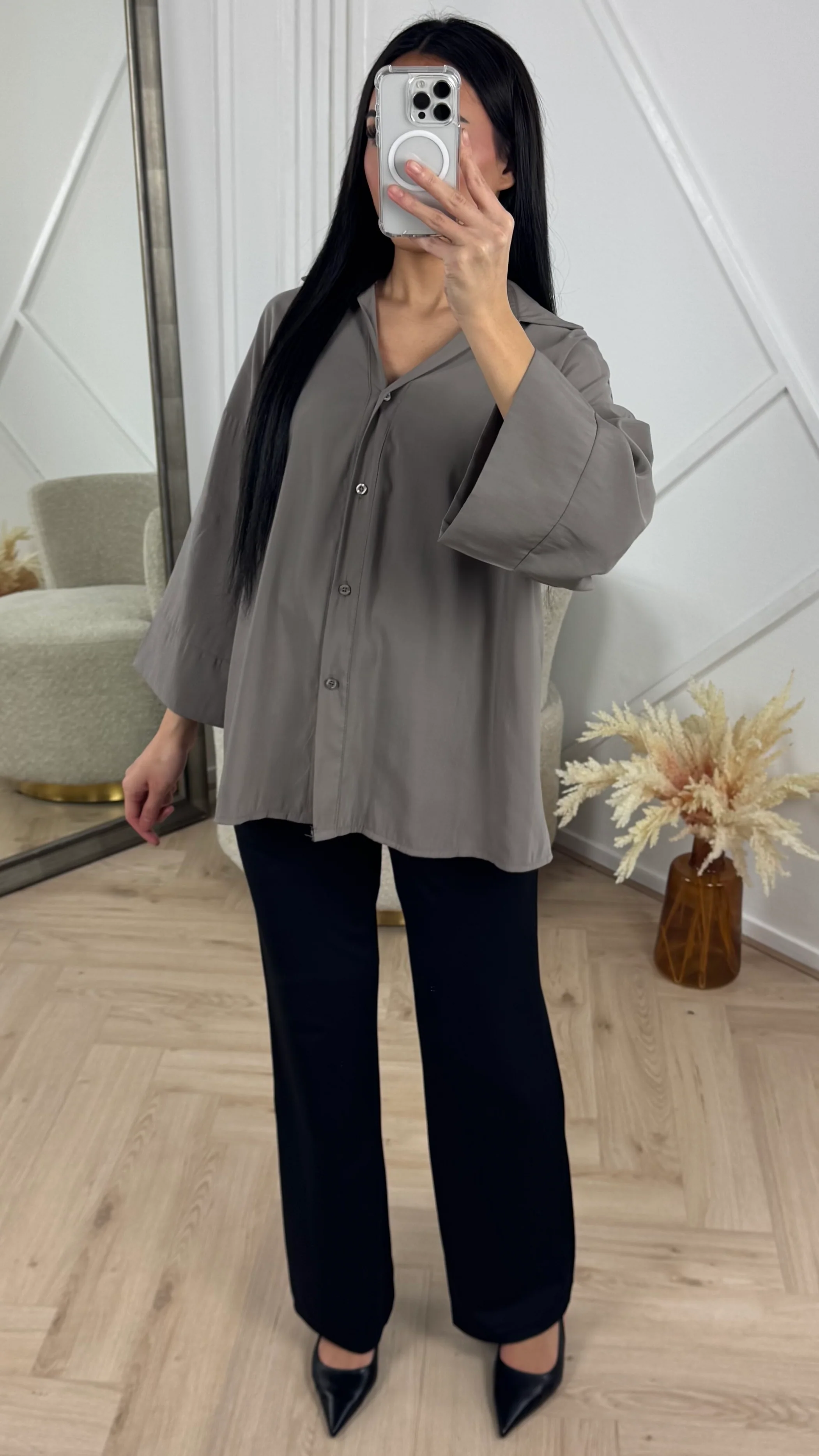 Oversized Blouse met Wijde Mouwen - Image 3