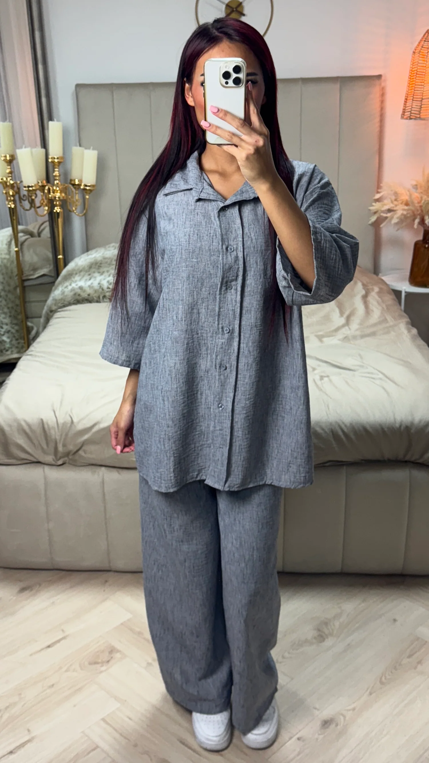 Oversized Blouse + Pants Set - Image 3