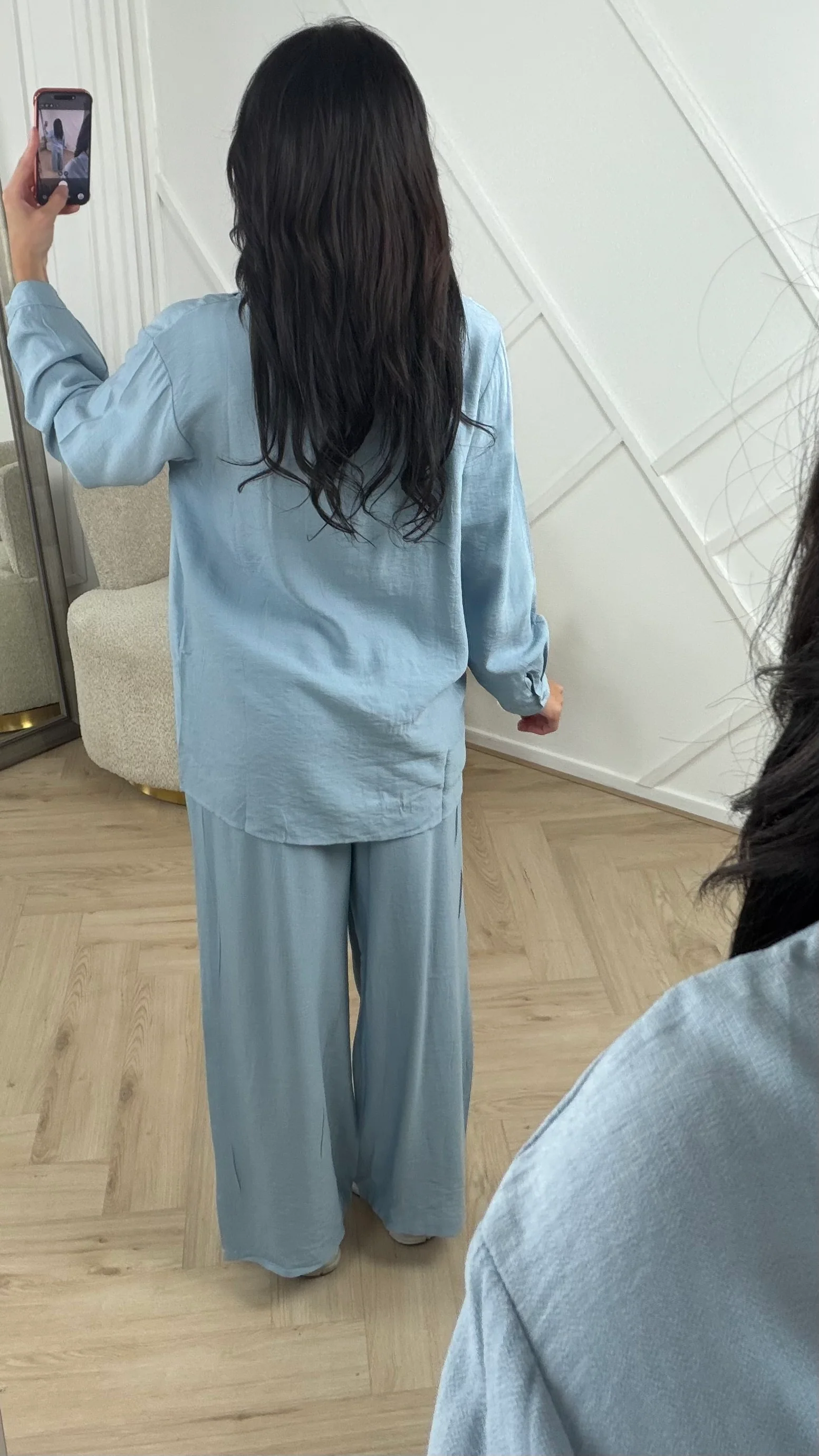 Oversized Blouse Set met Wide Leg Broek – MT020 - Image 7