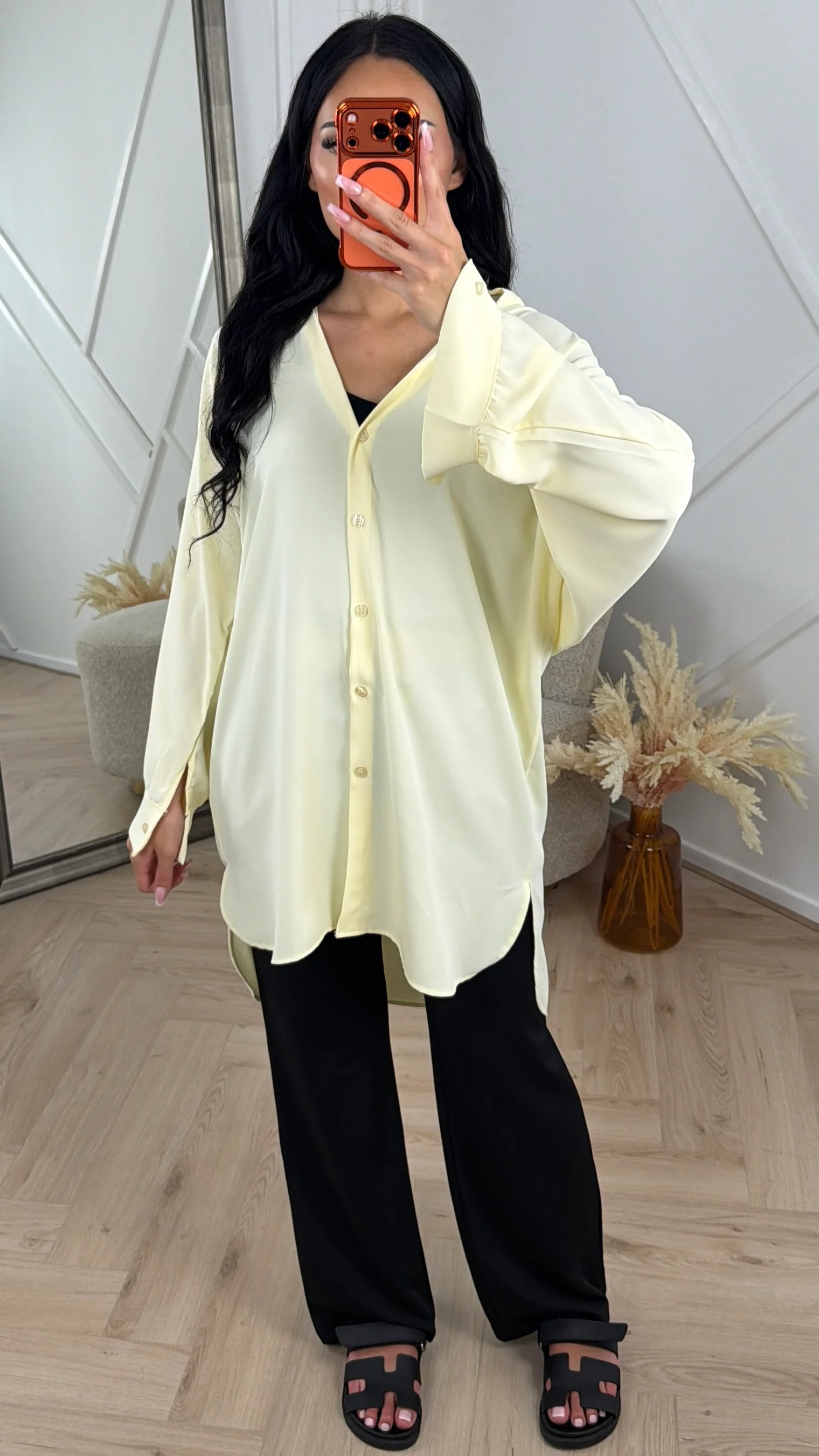 Oversized Blouse Tuniek met Knoopsluiting - Image 3