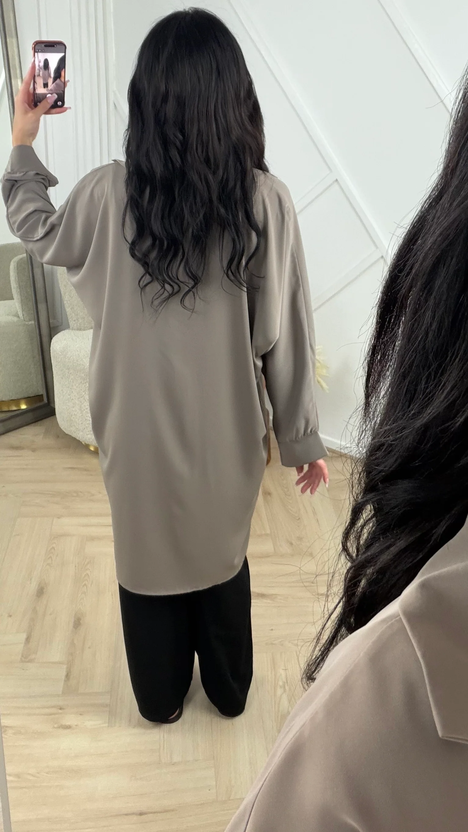 Oversized Blouse Tuniek met Knoopsluiting - Image 6