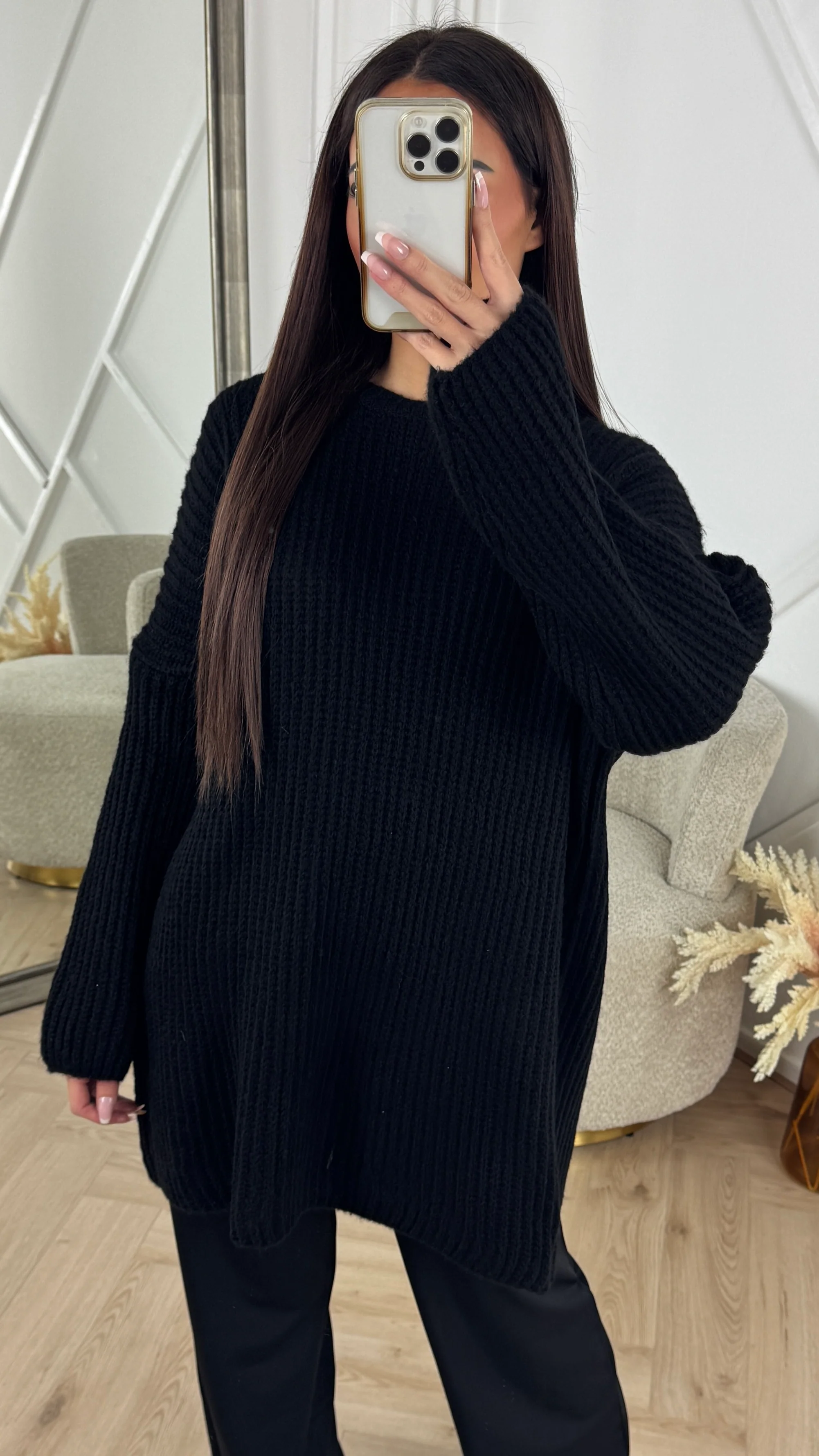 Oversized Chunky Knit Trui met Relaxed Fit - Image 4