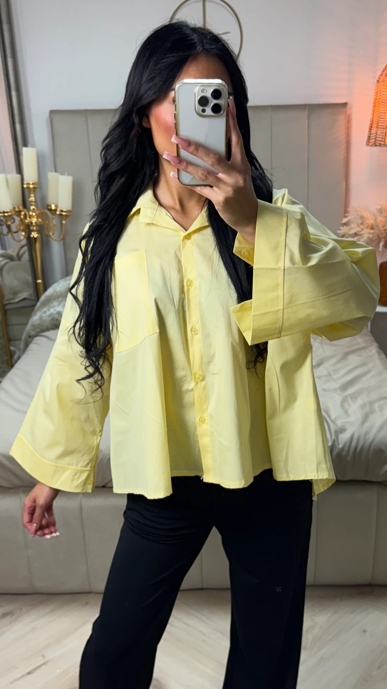Oversized Crop Blouse